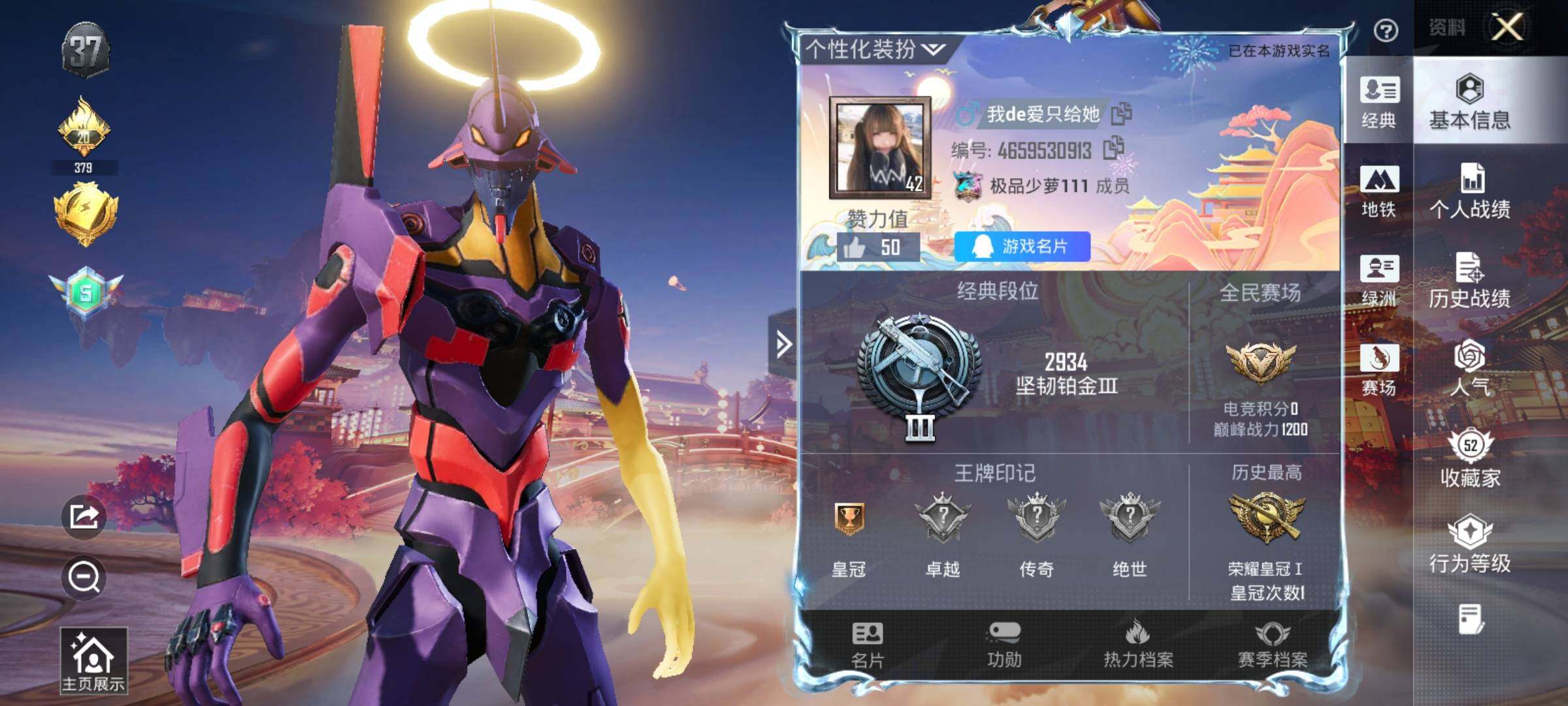 HPQM469685和平精英账号详情图14