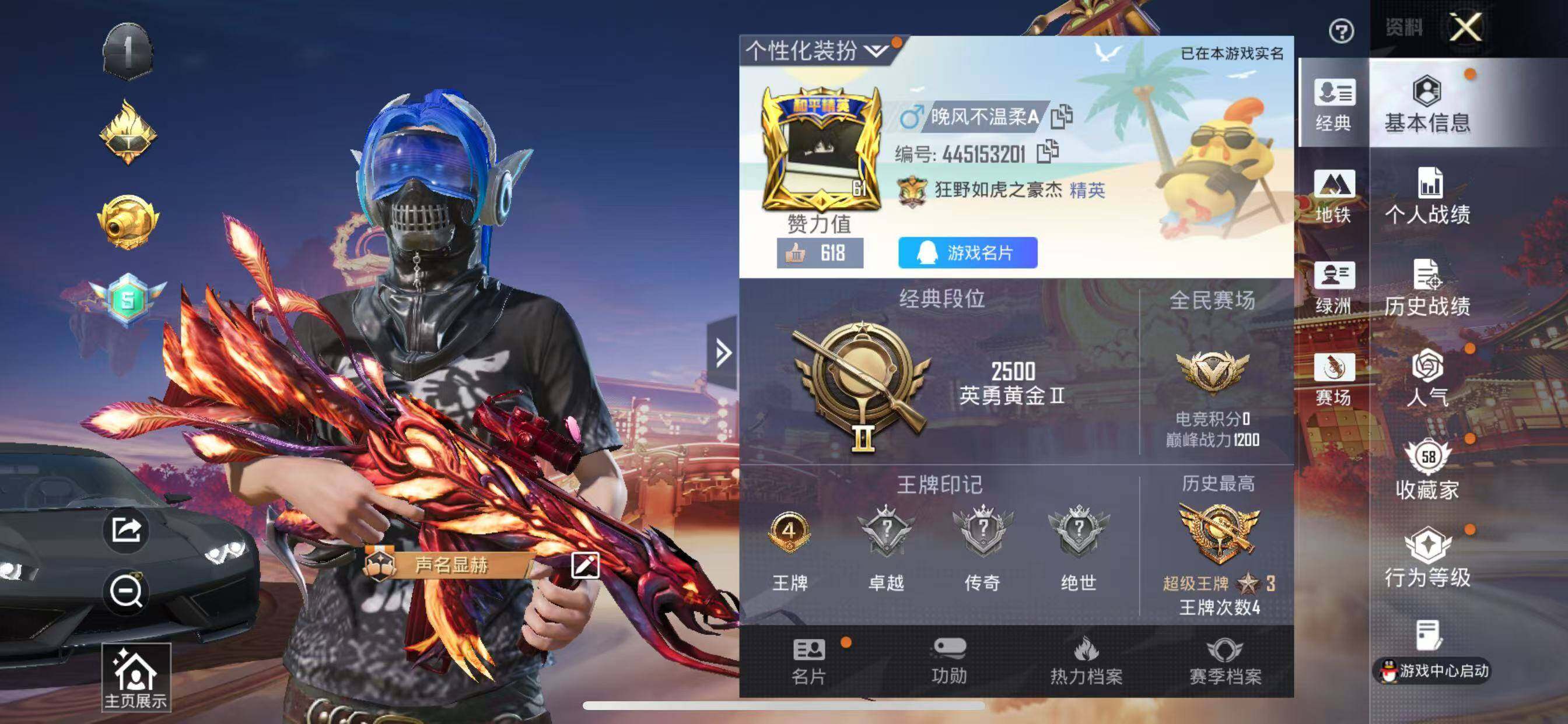 HPQM4116560和平精英账号详情图3