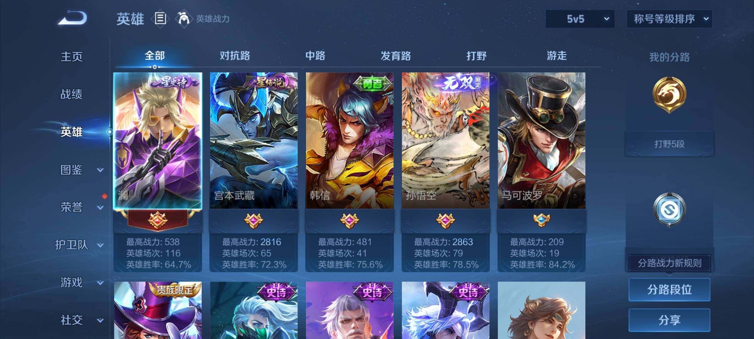 WZCMY4131144王者荣耀账号详情图5