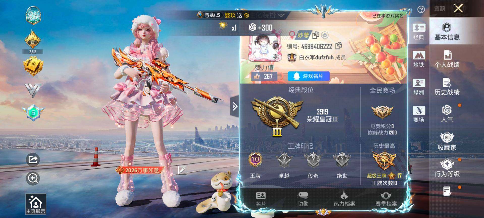 HPQM469873和平精英账号详情图3