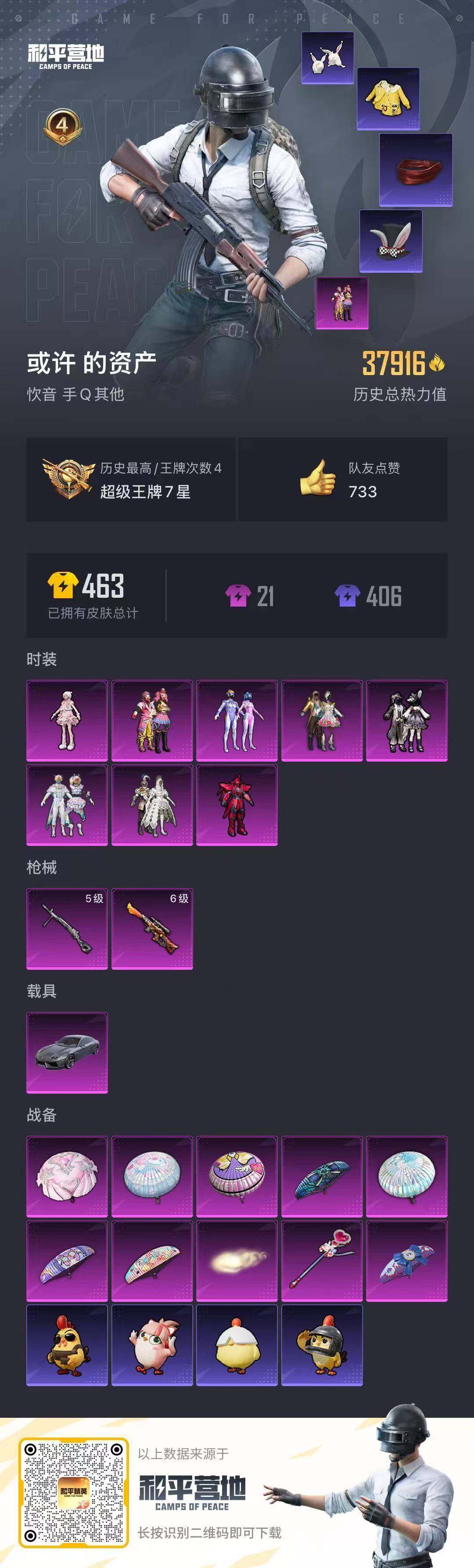 HPQM470417和平精英账号详情图17