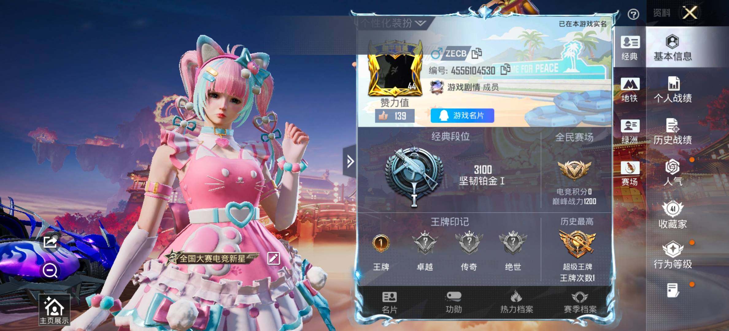 HPCMW476153和平精英账号详情图2