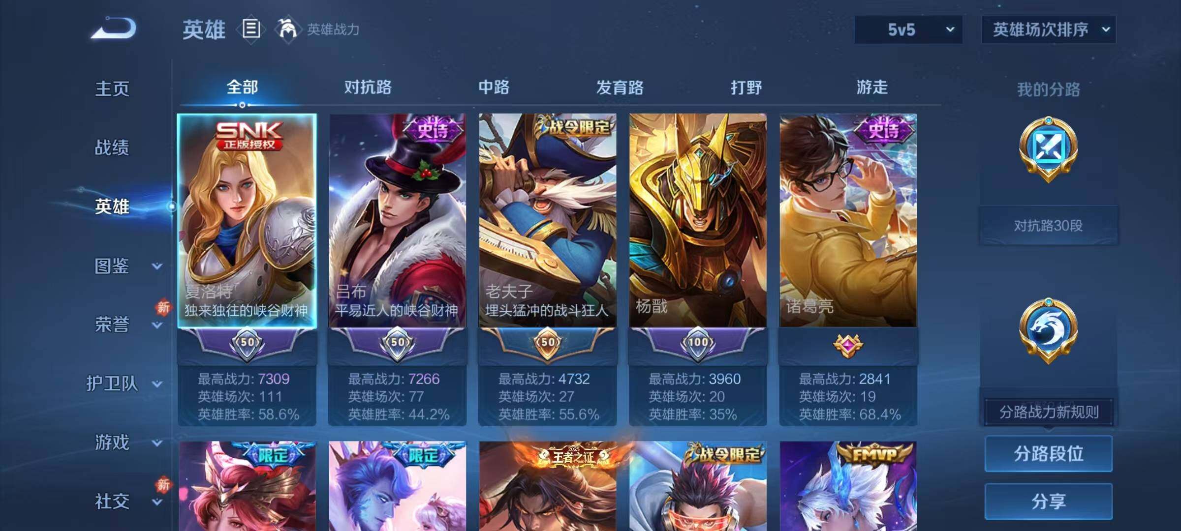 WZJZ4150022王者荣耀账号详情图6