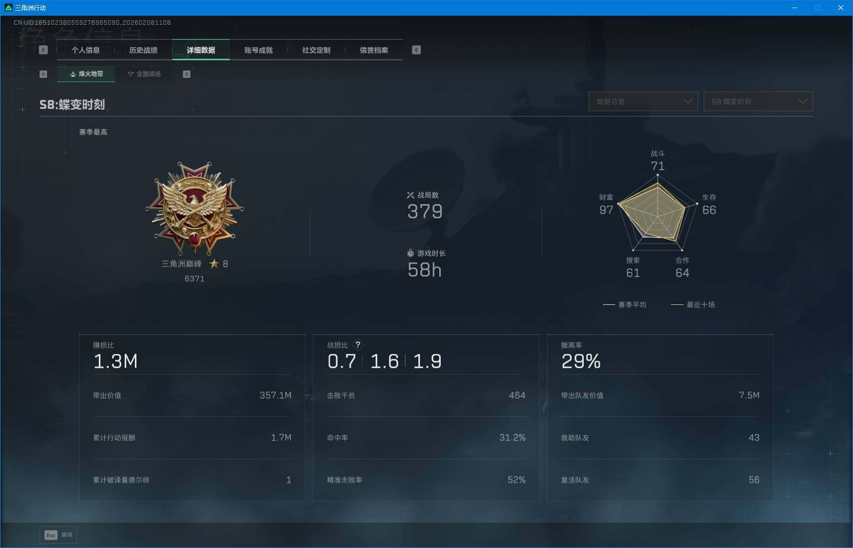 SJZEY437711三角洲行动账号详情图5