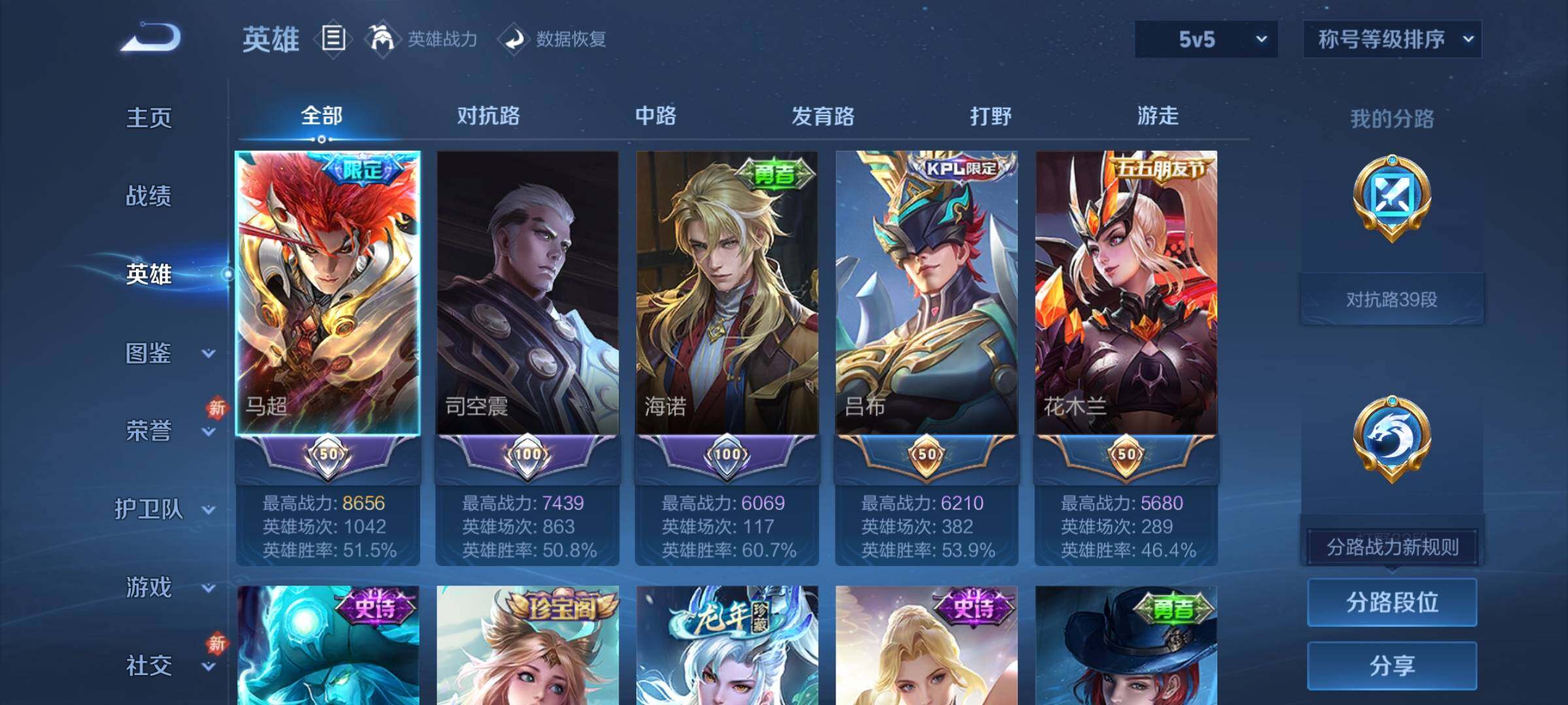 WZDN4135709王者荣耀账号详情图4