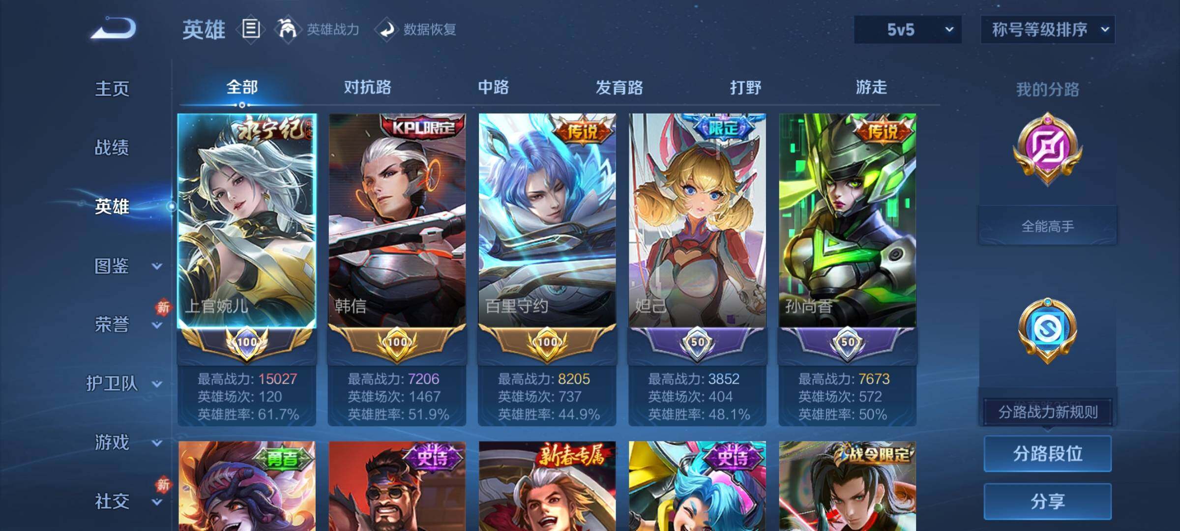 WZCMW4147575王者荣耀账号详情图3