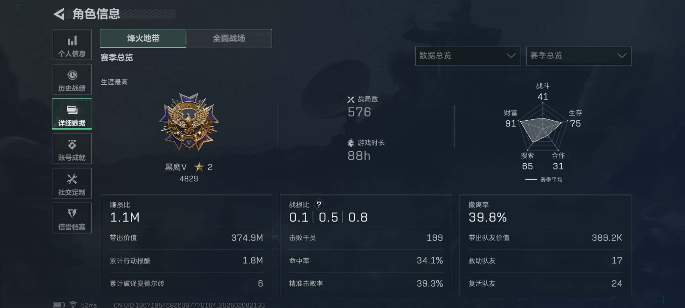 SJZQM437899三角洲行动账号详情图4