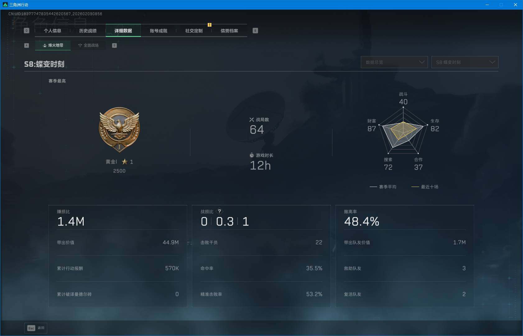 SJZEY438503三角洲行动账号详情图4