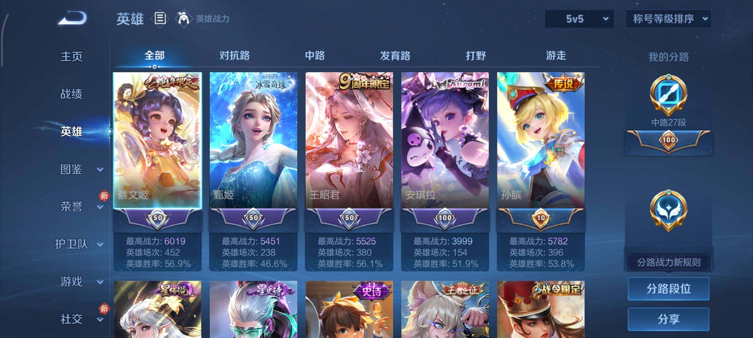 WZCMW4150029王者荣耀账号详情图3