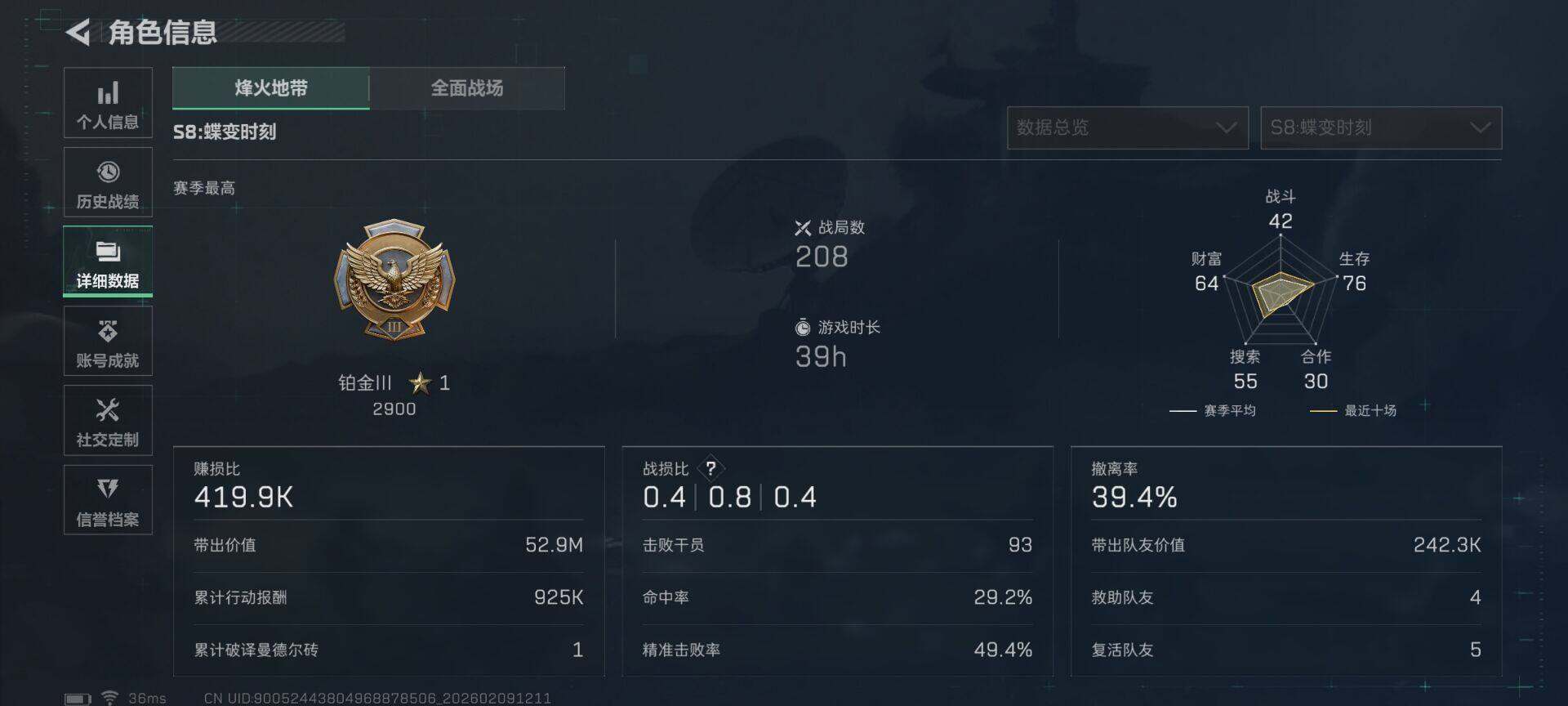 SJZQM438628三角洲行动账号详情图12