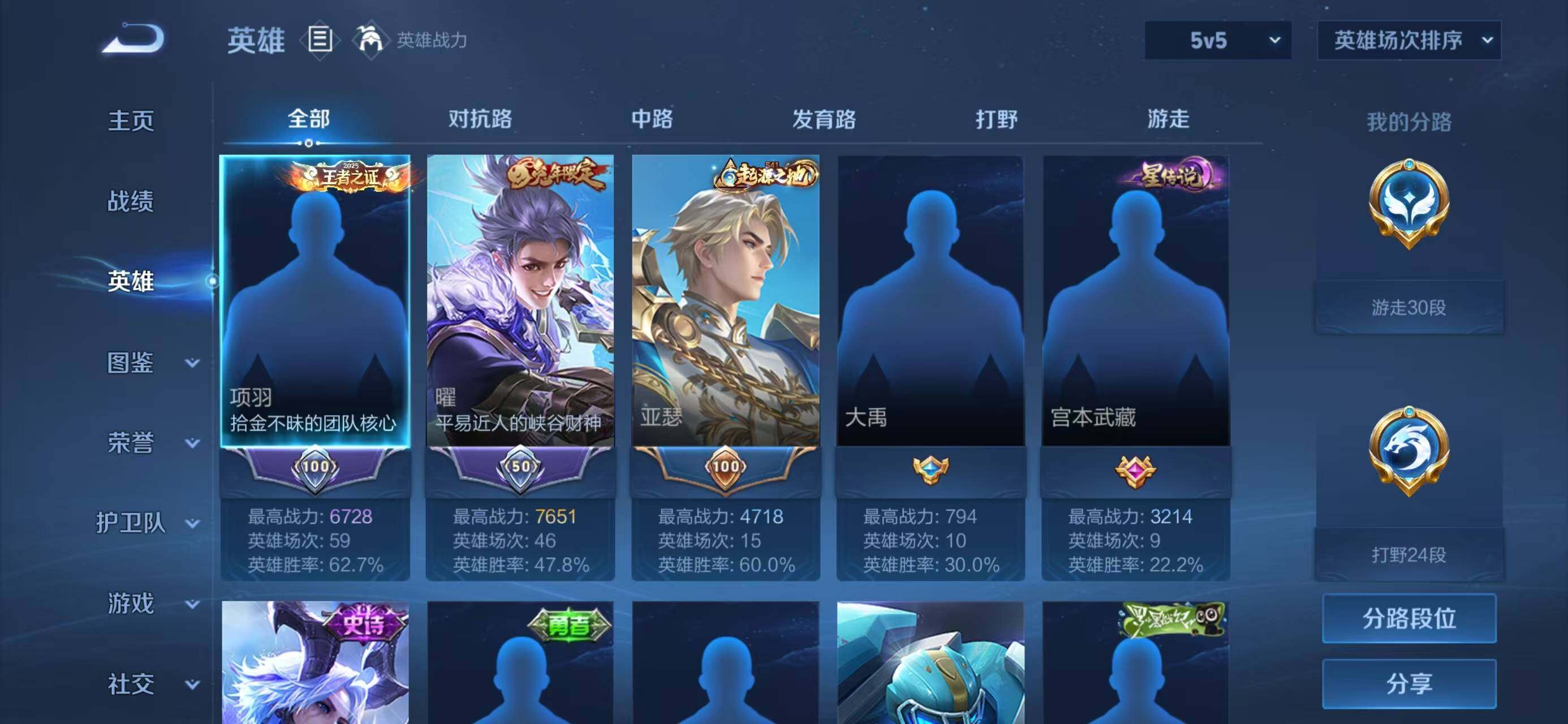 WZCMW4140520王者荣耀账号详情图3