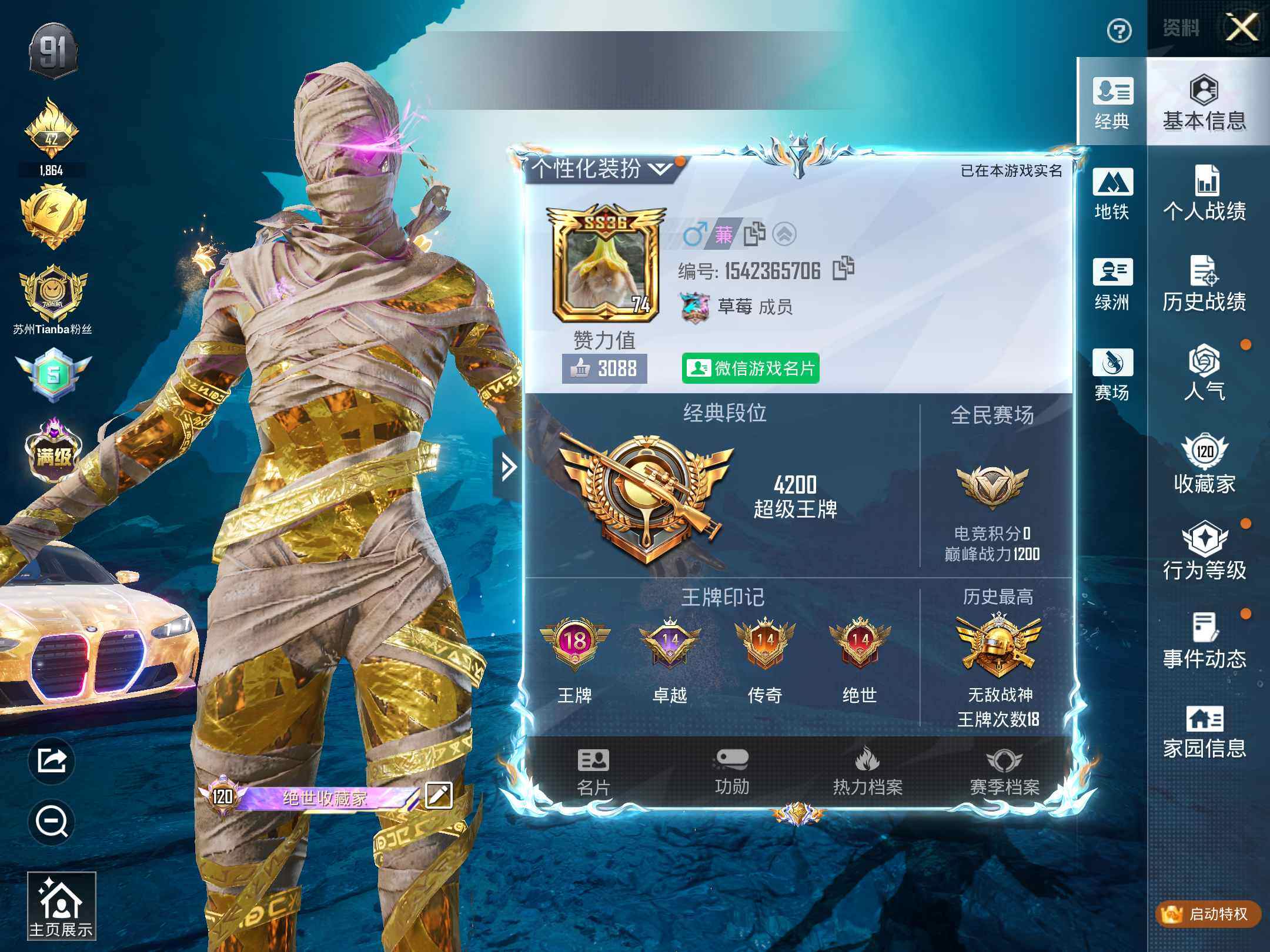 HPKG477259和平精英账号详情图13