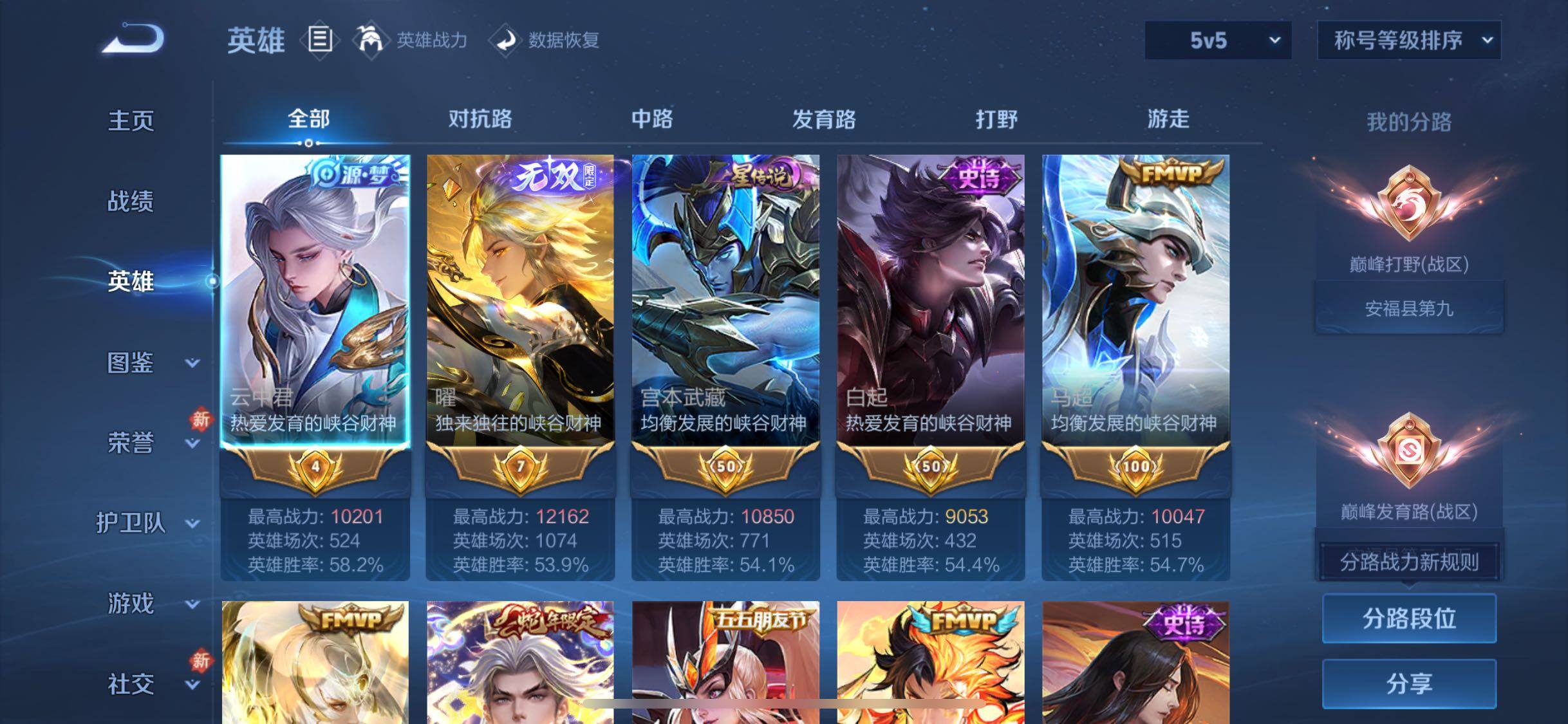 WZCMW4150566王者荣耀账号详情图3 WZCMW4150566王者荣耀账号详情图3