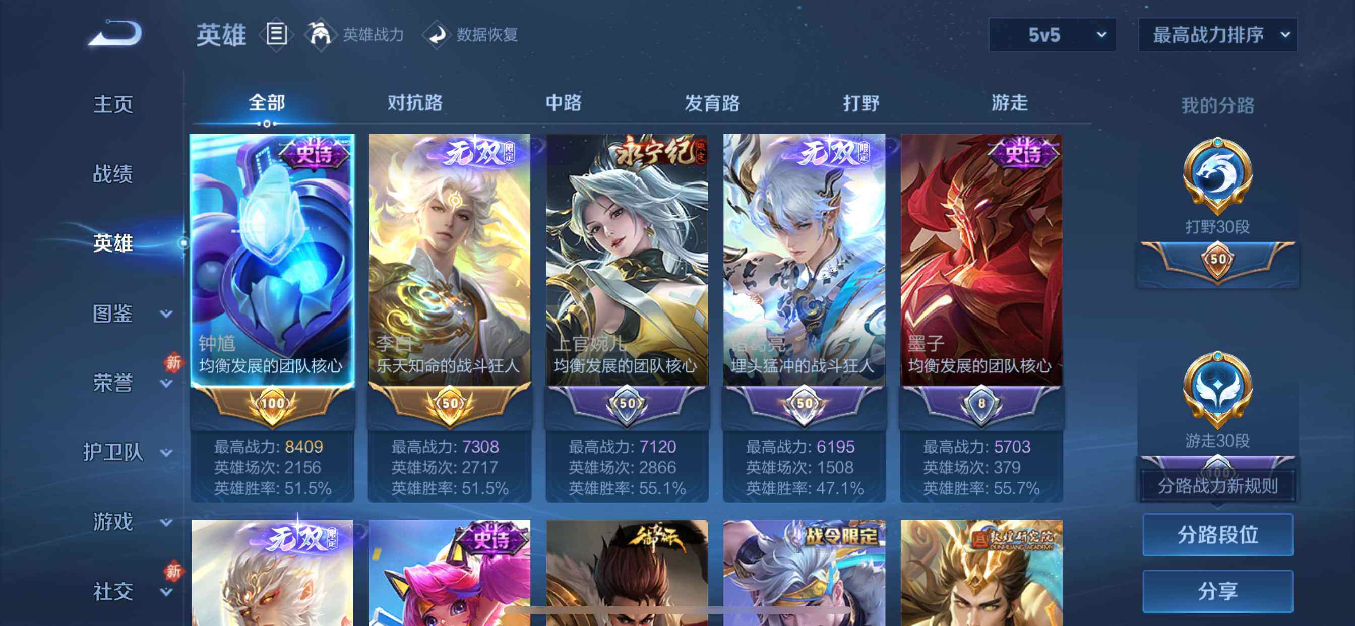 WZDN4146165王者荣耀账号详情图5