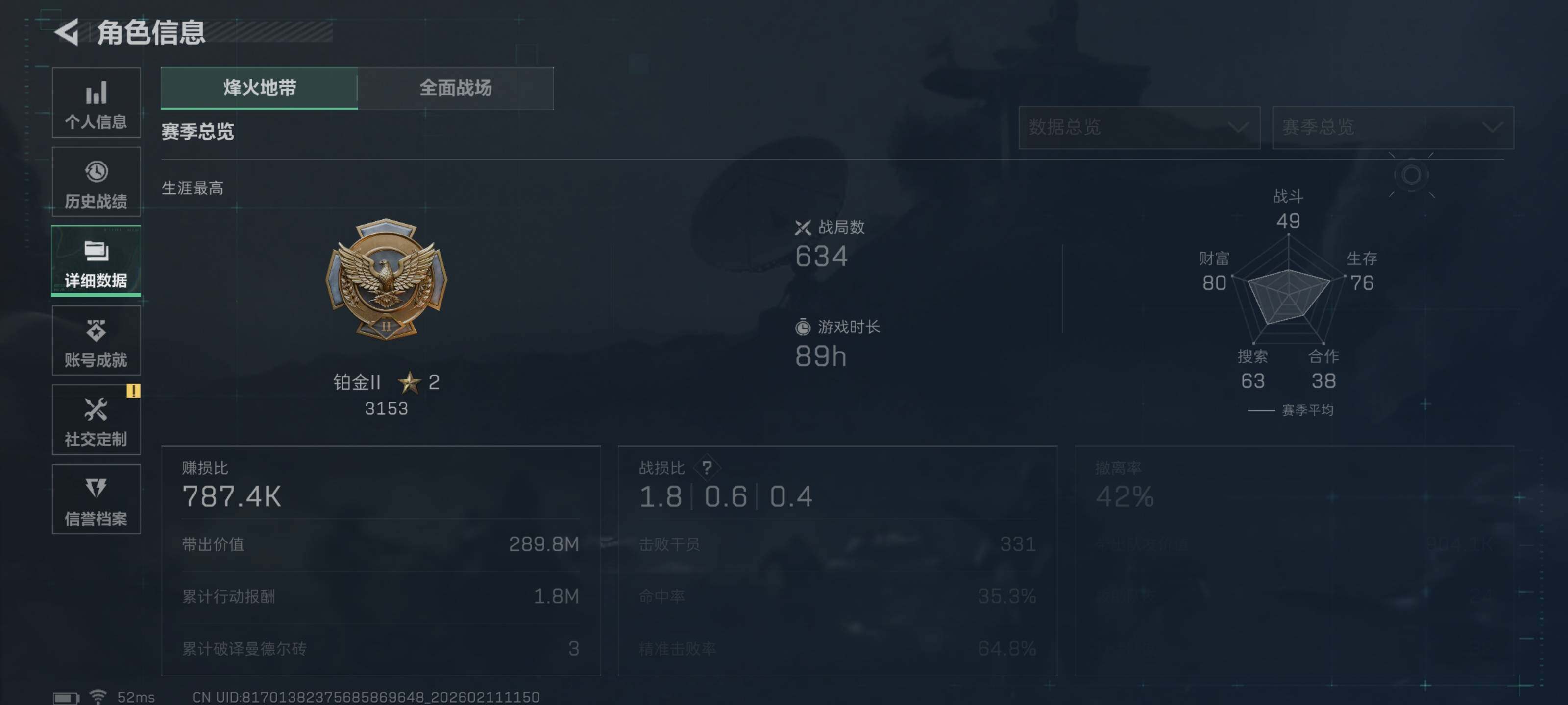 SJZQM440824三角洲行动账号详情图5