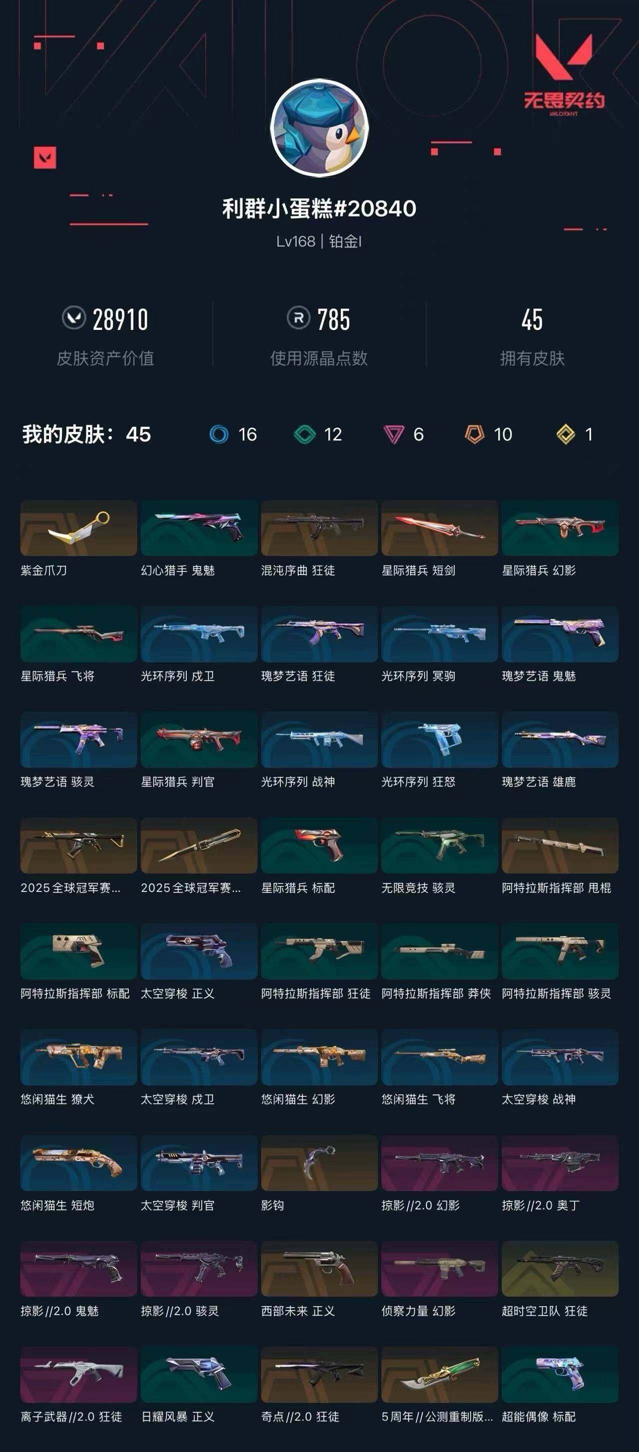 WWQXL412596无畏契约账号详情图4