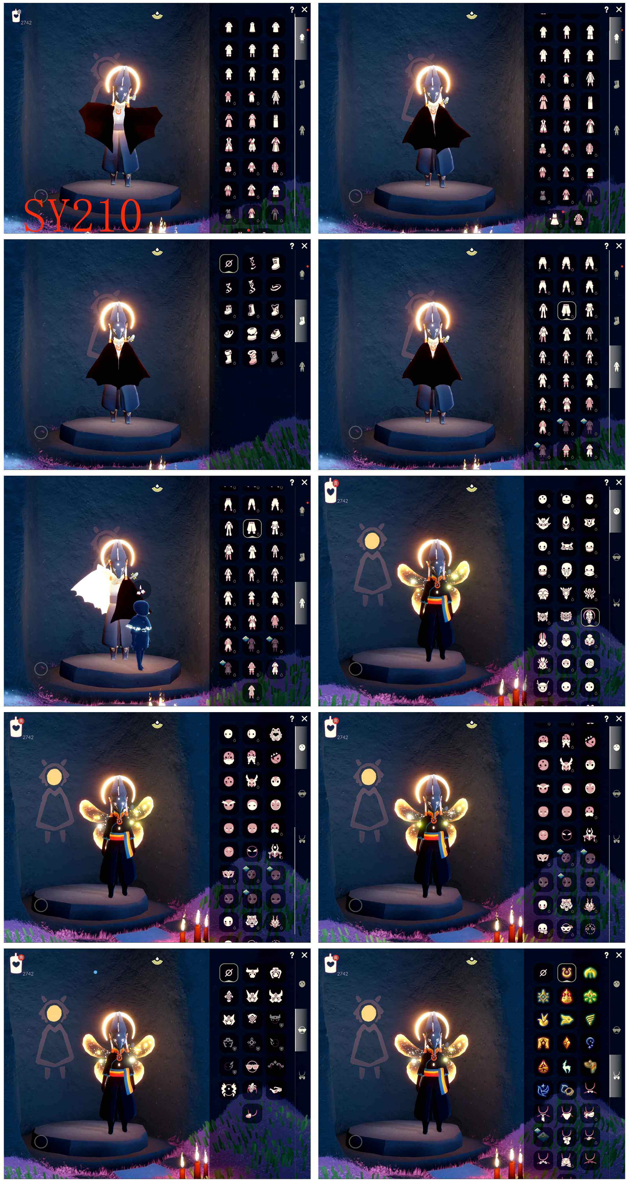 光遇账号iOS官服16季9翼魔法耳坠阿努比斯蝙蝠斗白枭巫师帽武士裤欧若拉之翼线框斗篷缤纷飘带王子围巾
资源：蜡烛2742    爱心175    红烛30   翼9
已毕业地图：全图毕业
毕业季节： 魔法季  圣岛季