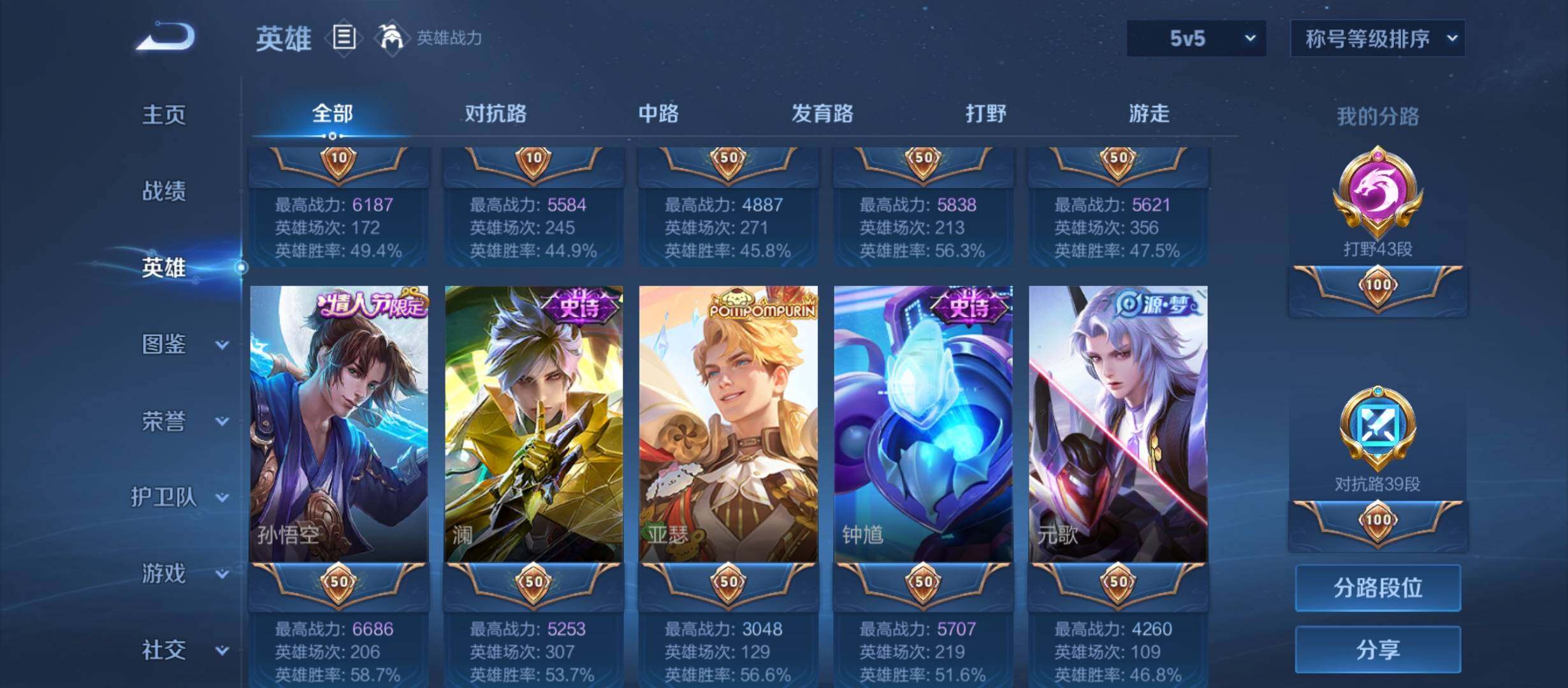 WZCMW4179482王者荣耀账号详情图5 WZCMW4179482王者荣耀账号详情图5