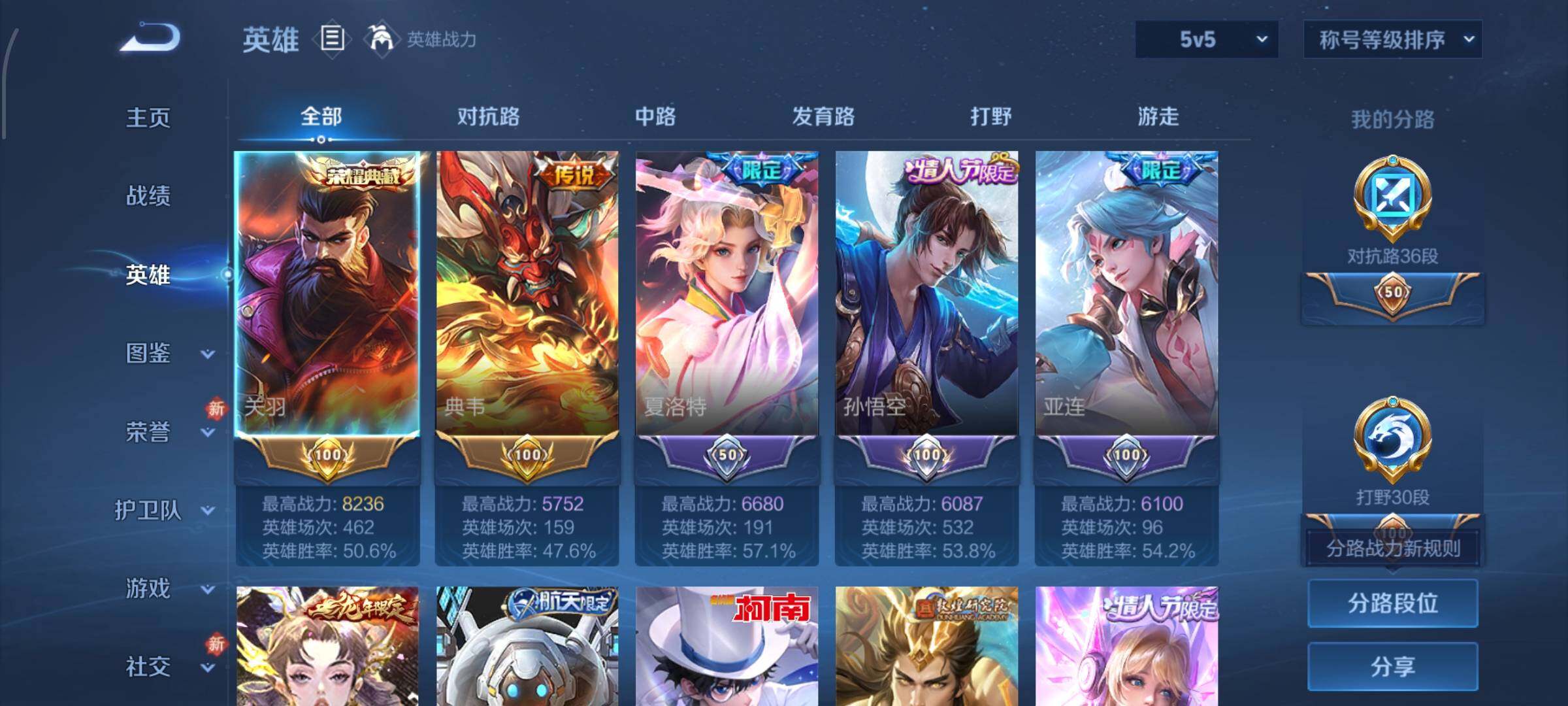 WZCMW4152674王者荣耀账号详情图3