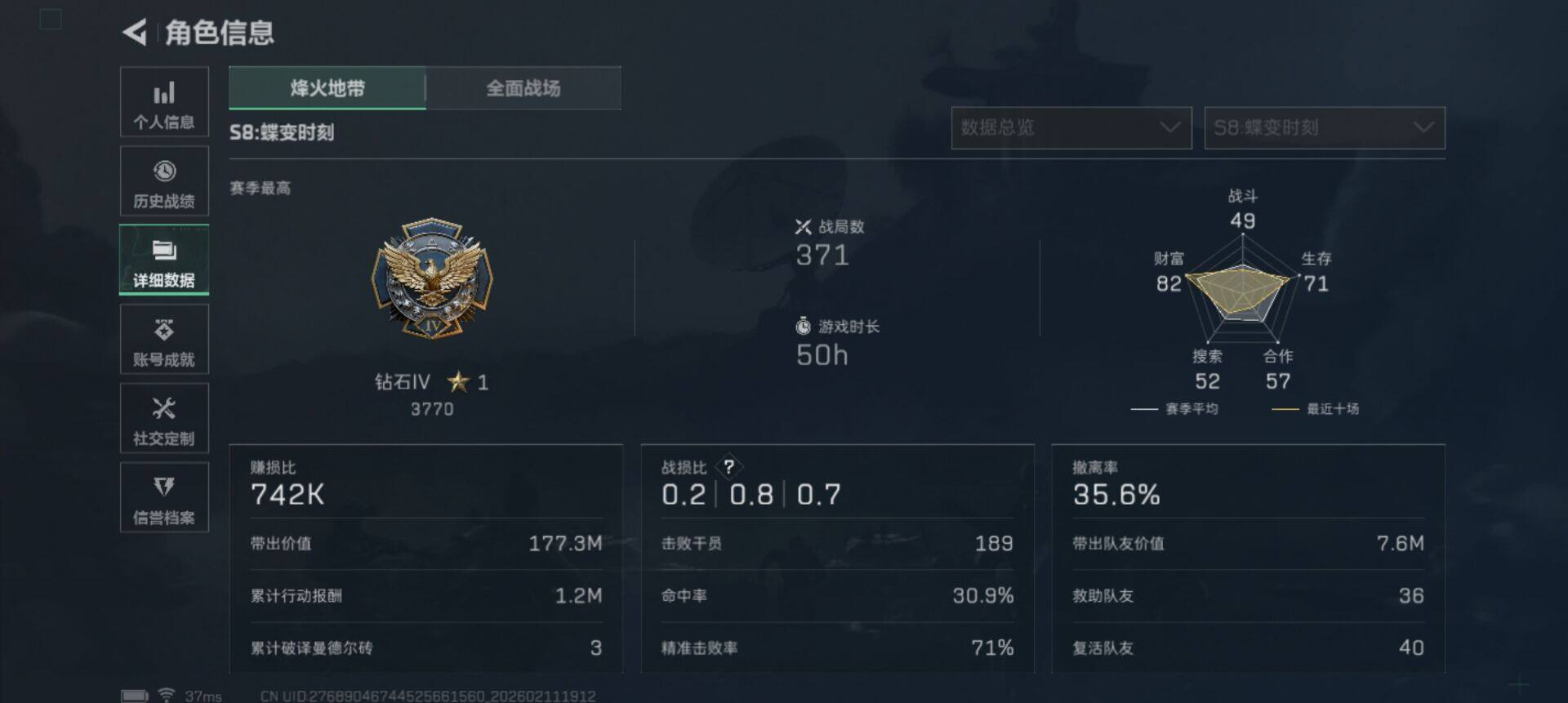 SJZEY441447三角洲行动账号详情图6