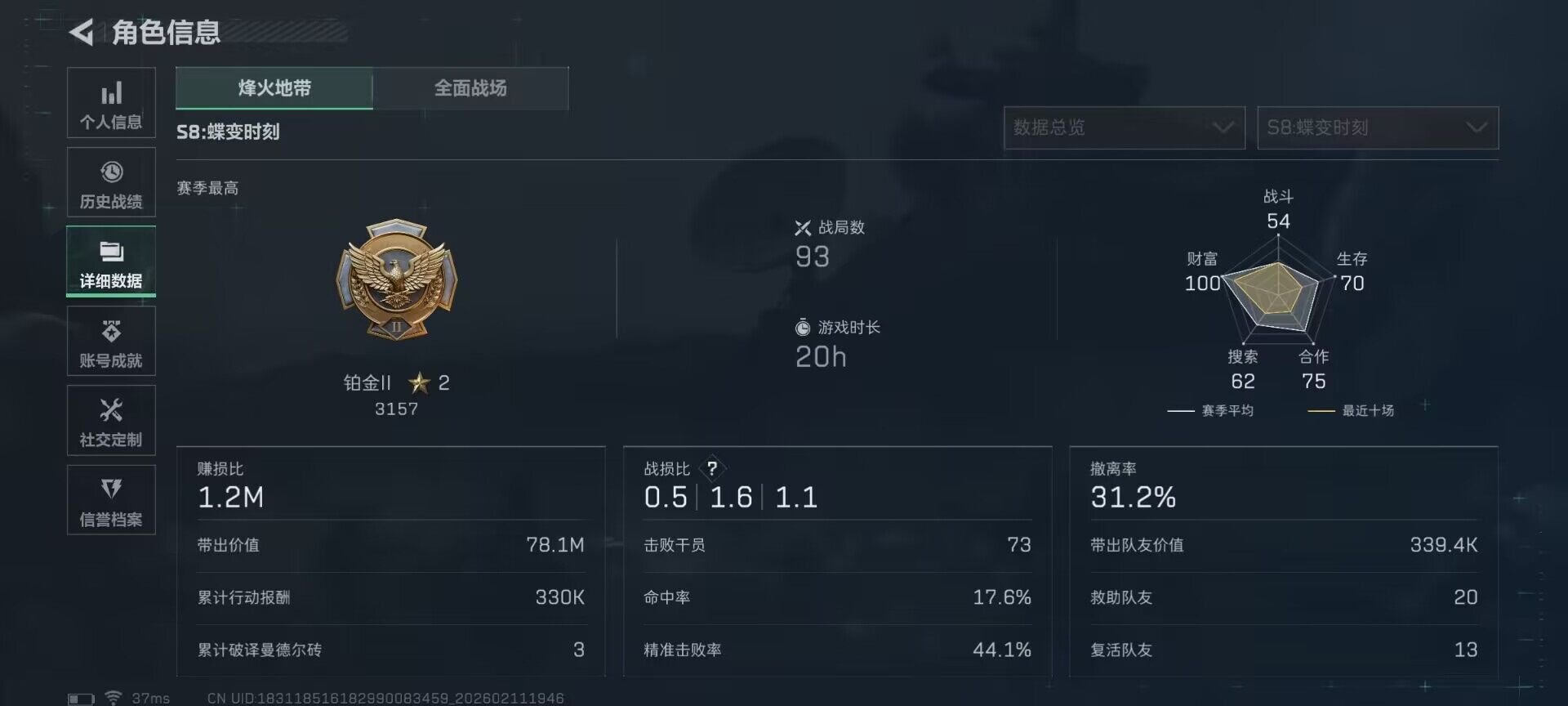 SJZQM441405三角洲行动账号详情图8