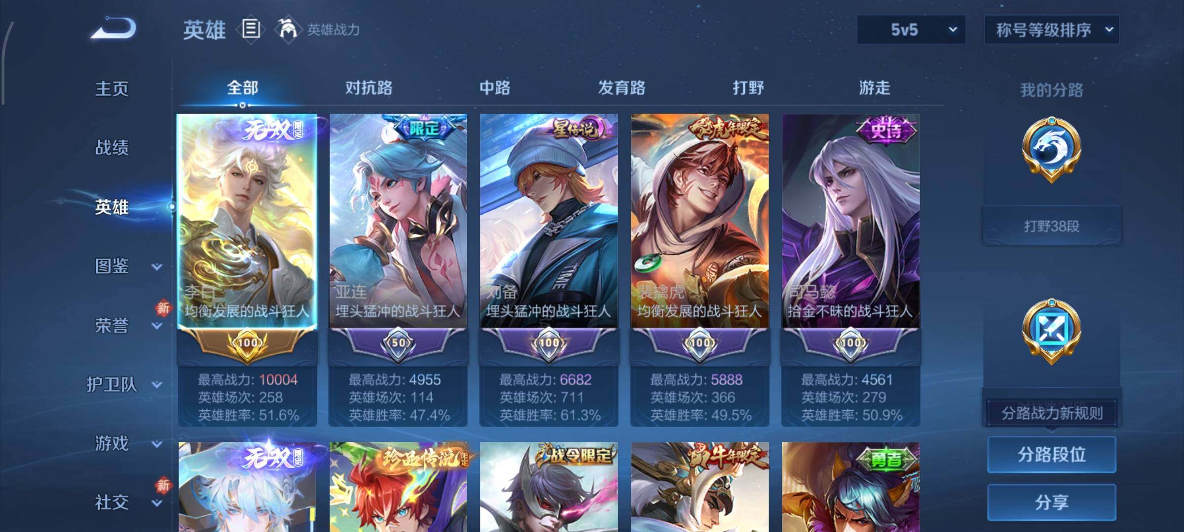 WZCMW4155199王者荣耀账号详情图3 WZCMW4155199王者荣耀账号详情图3