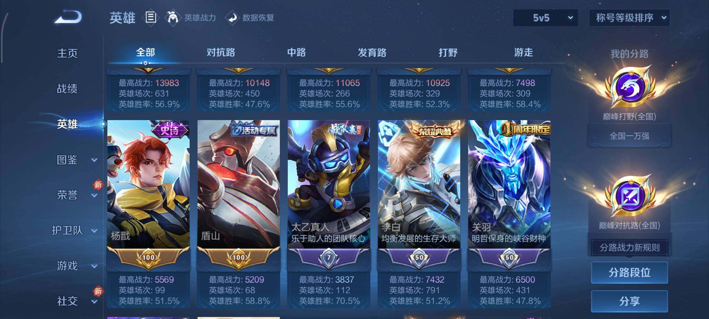 WZCMW4155227王者荣耀账号详情图4