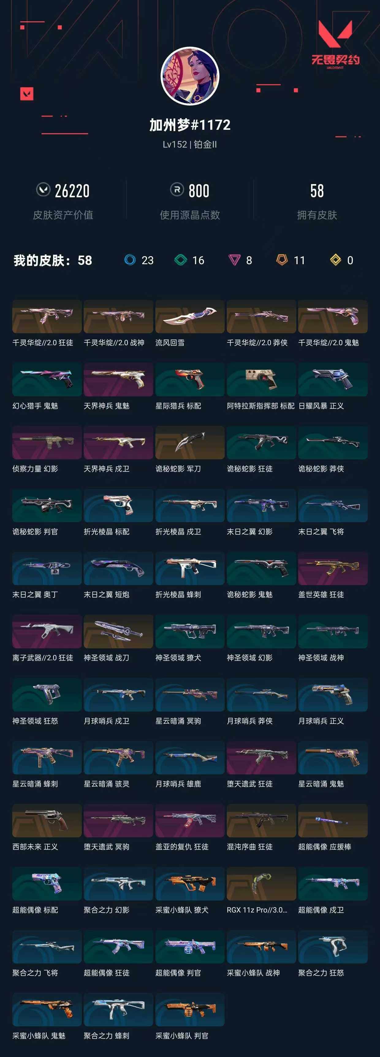 WWQXL412839无畏契约账号详情图5