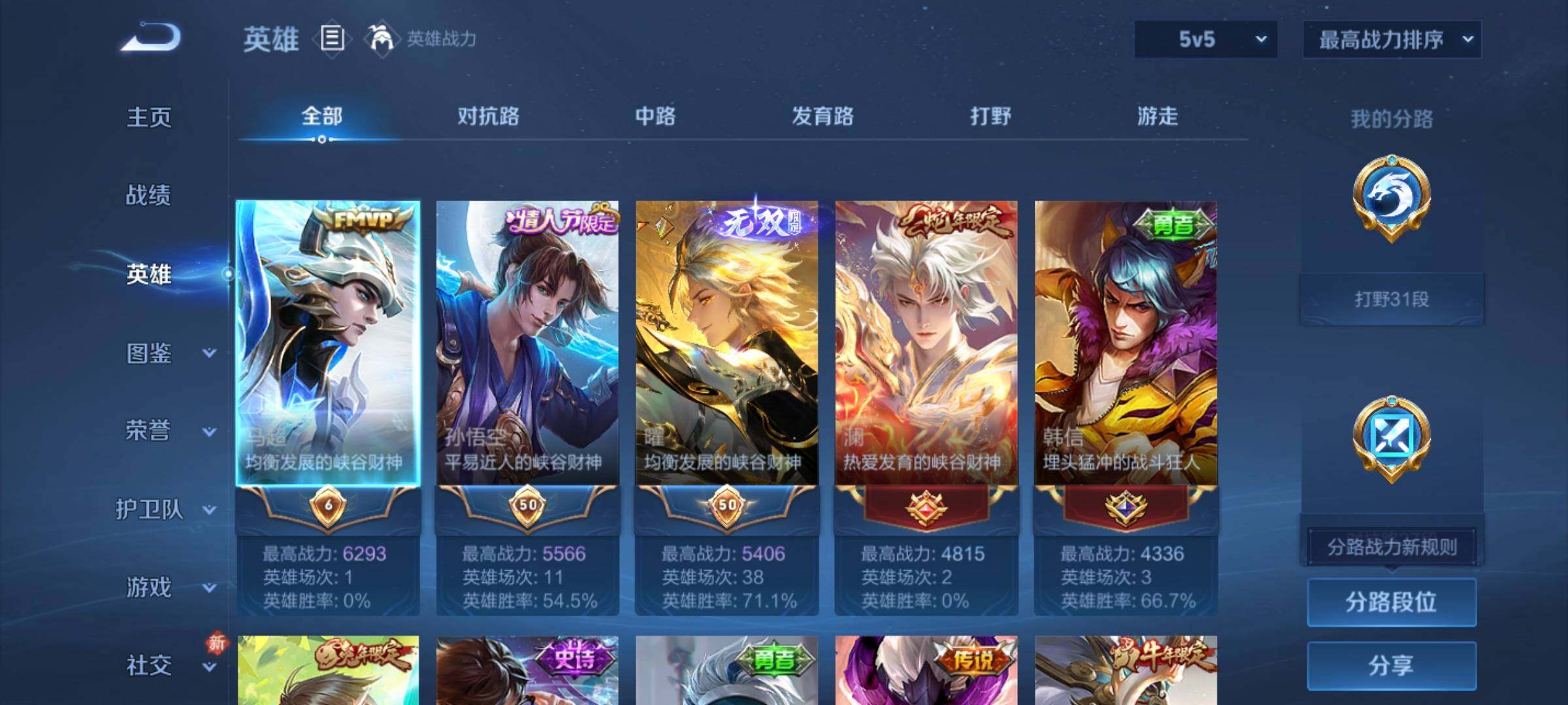 WZCMW4150323王者荣耀账号详情图6