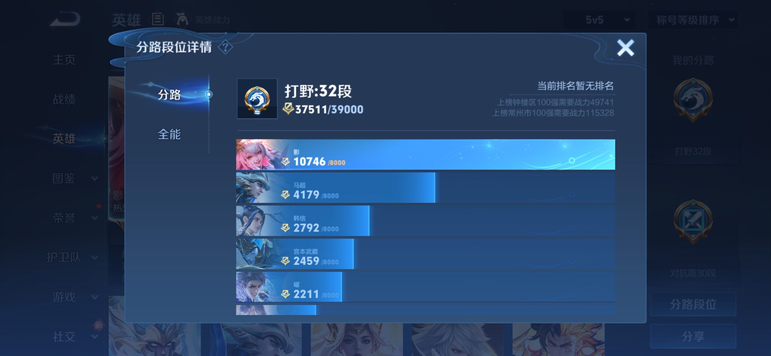 WZCMY4153983王者荣耀账号详情图4