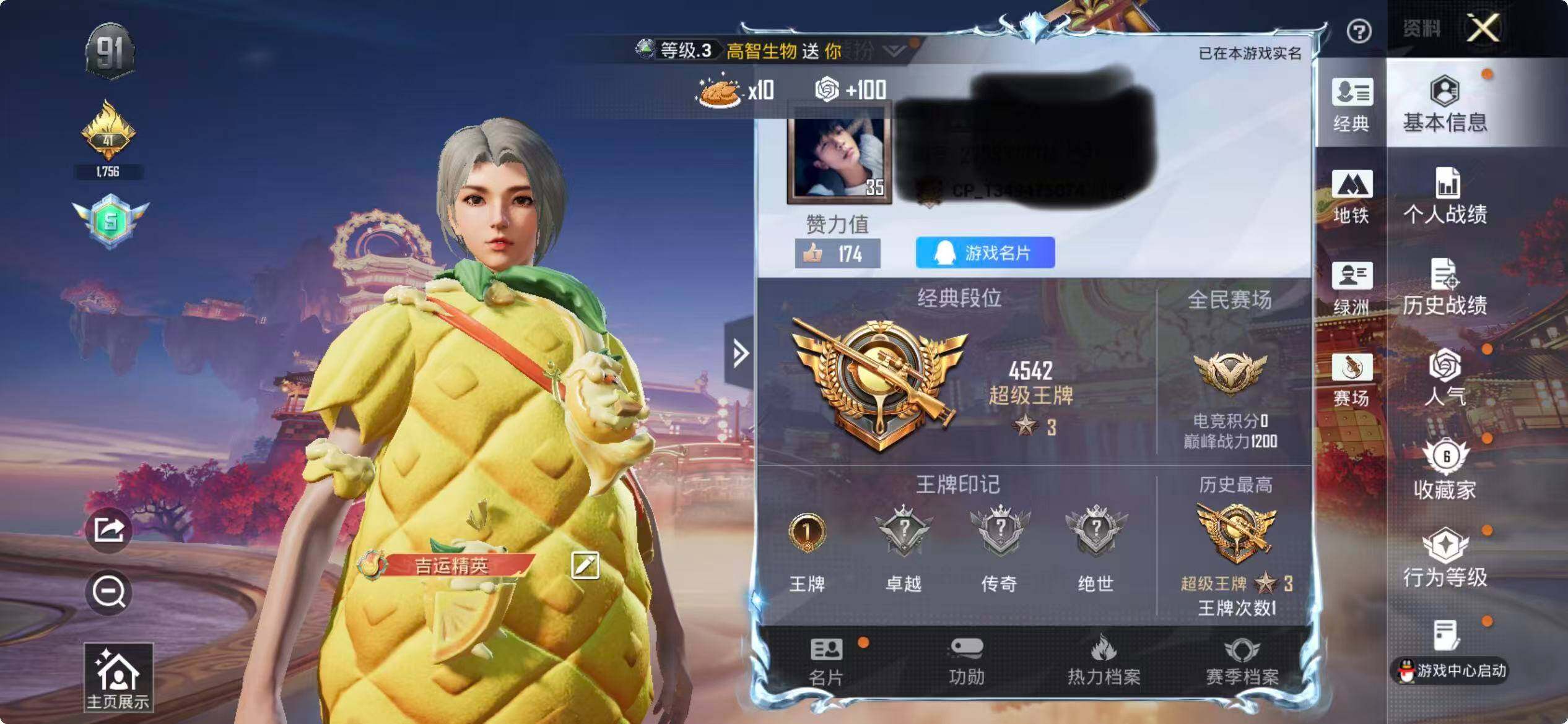 HPEY484064和平精英账号详情图3