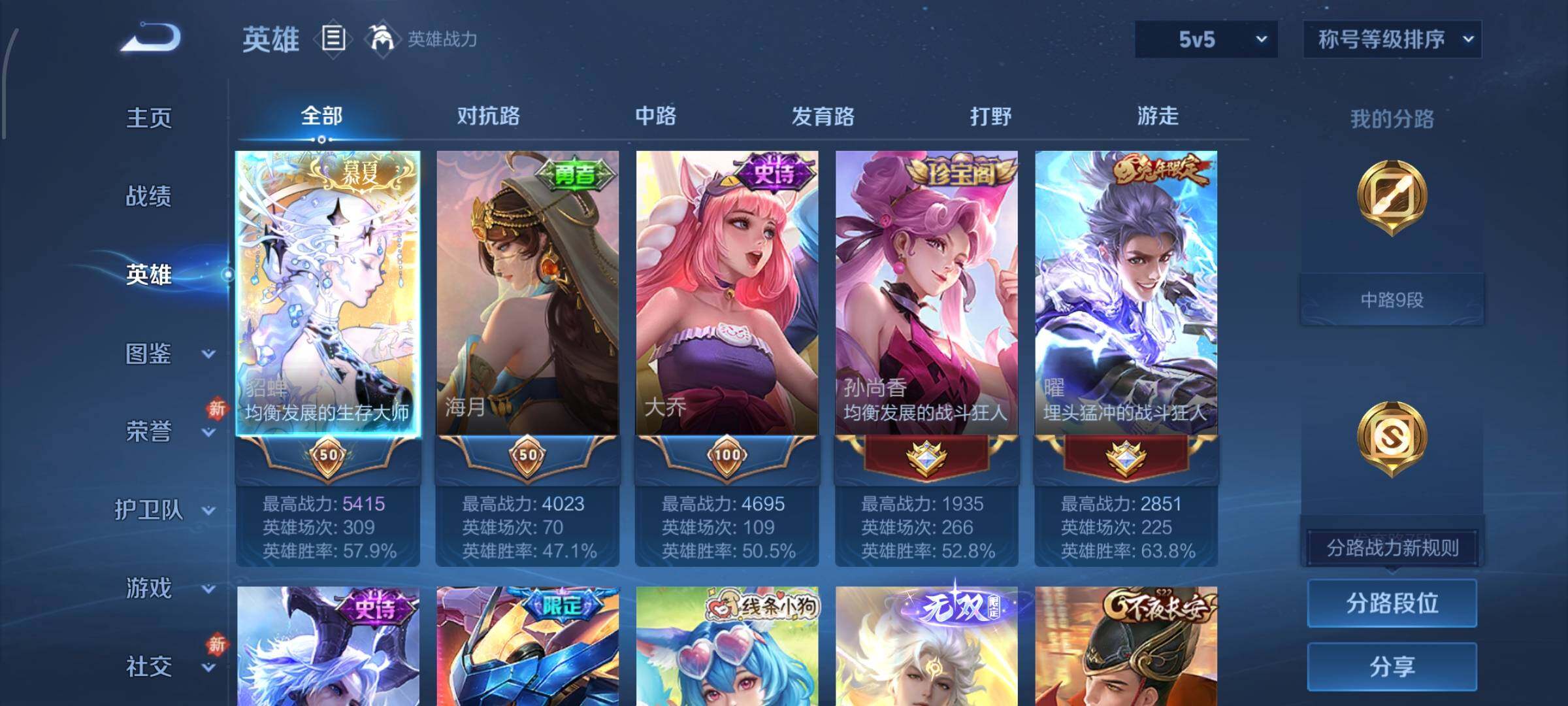 WZCMW4159780王者荣耀账号详情图3 WZCMW4159780王者荣耀账号详情图3