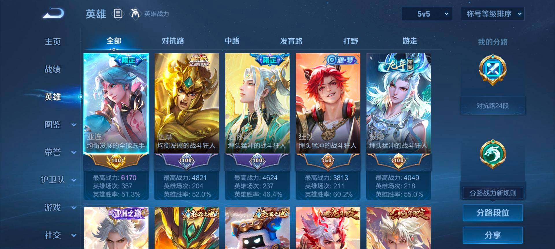 WZCMW4152625王者荣耀账号详情图3 WZCMW4152625王者荣耀账号详情图3