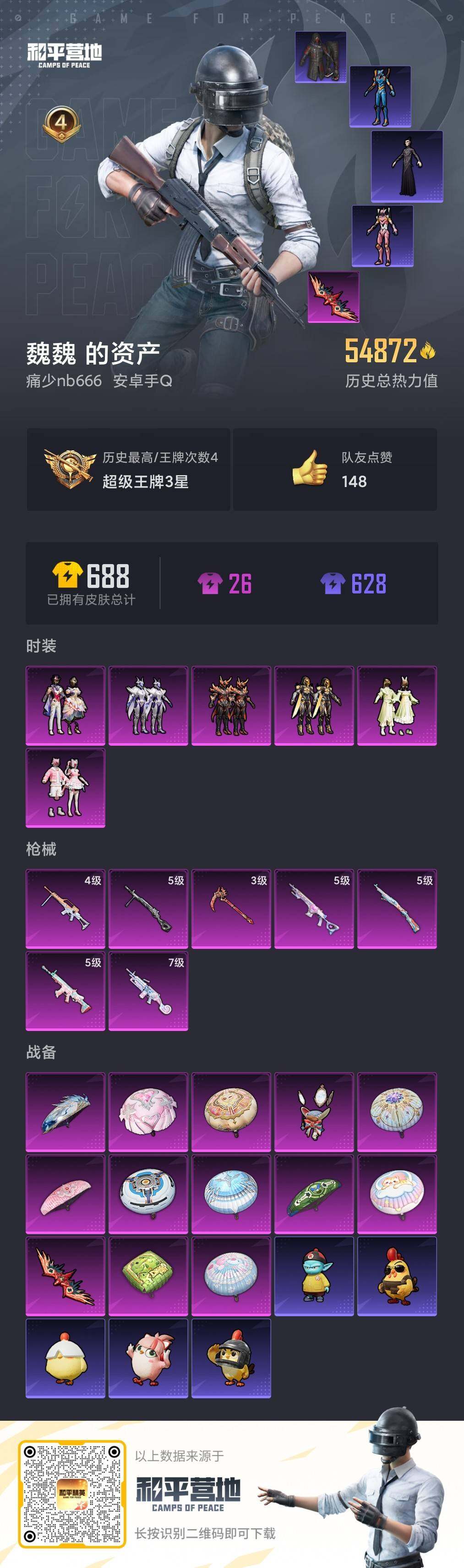 HPQM489986和平精英账号详情图6