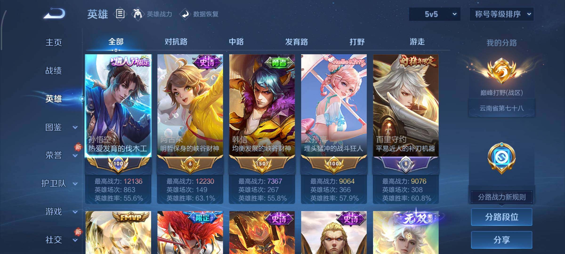 WZCMW4157710王者荣耀账号详情图3