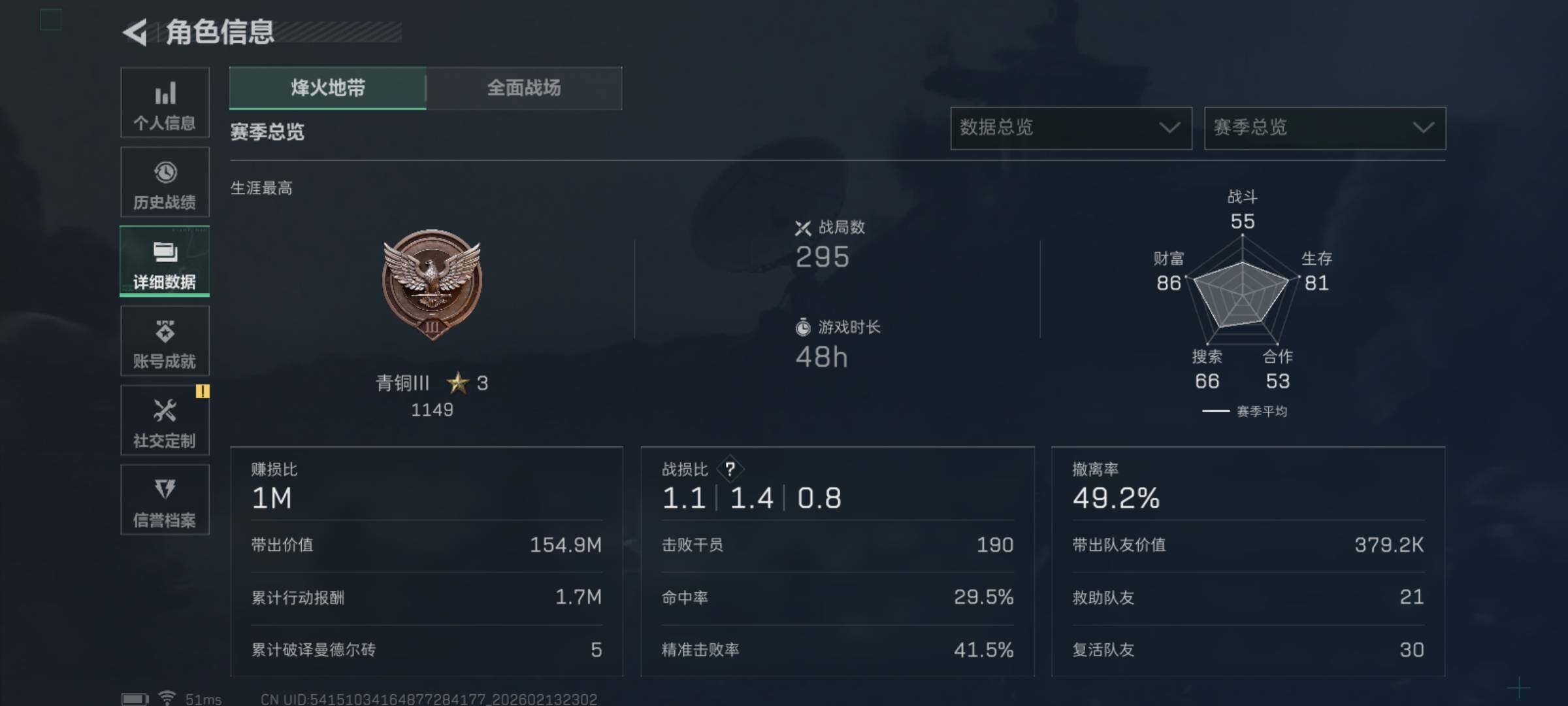 SJZQM443573三角洲行动账号详情图5