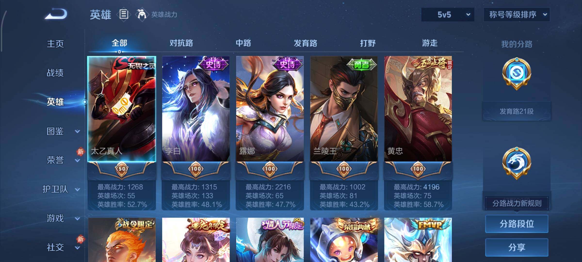 WZCMW4165002王者荣耀账号详情图3