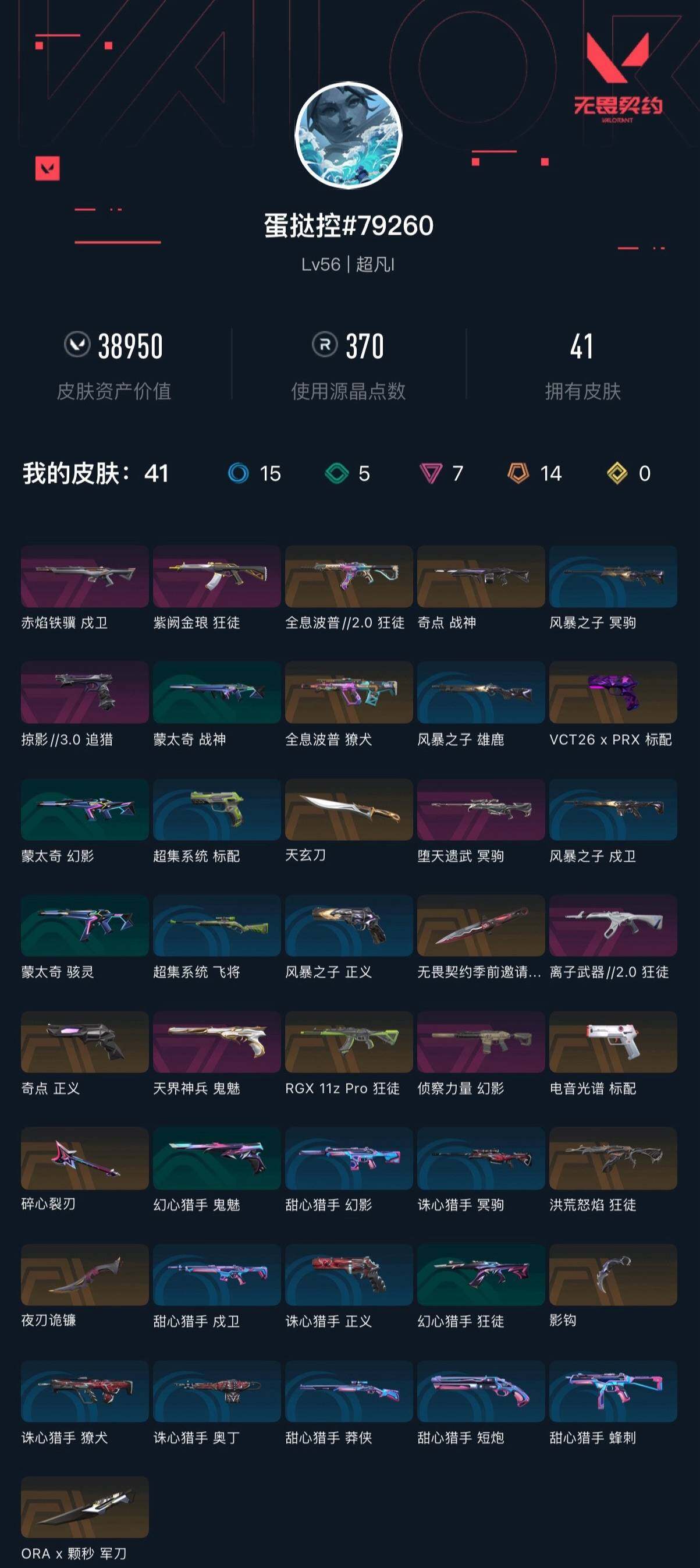 WWQXL413049无畏契约账号详情图4