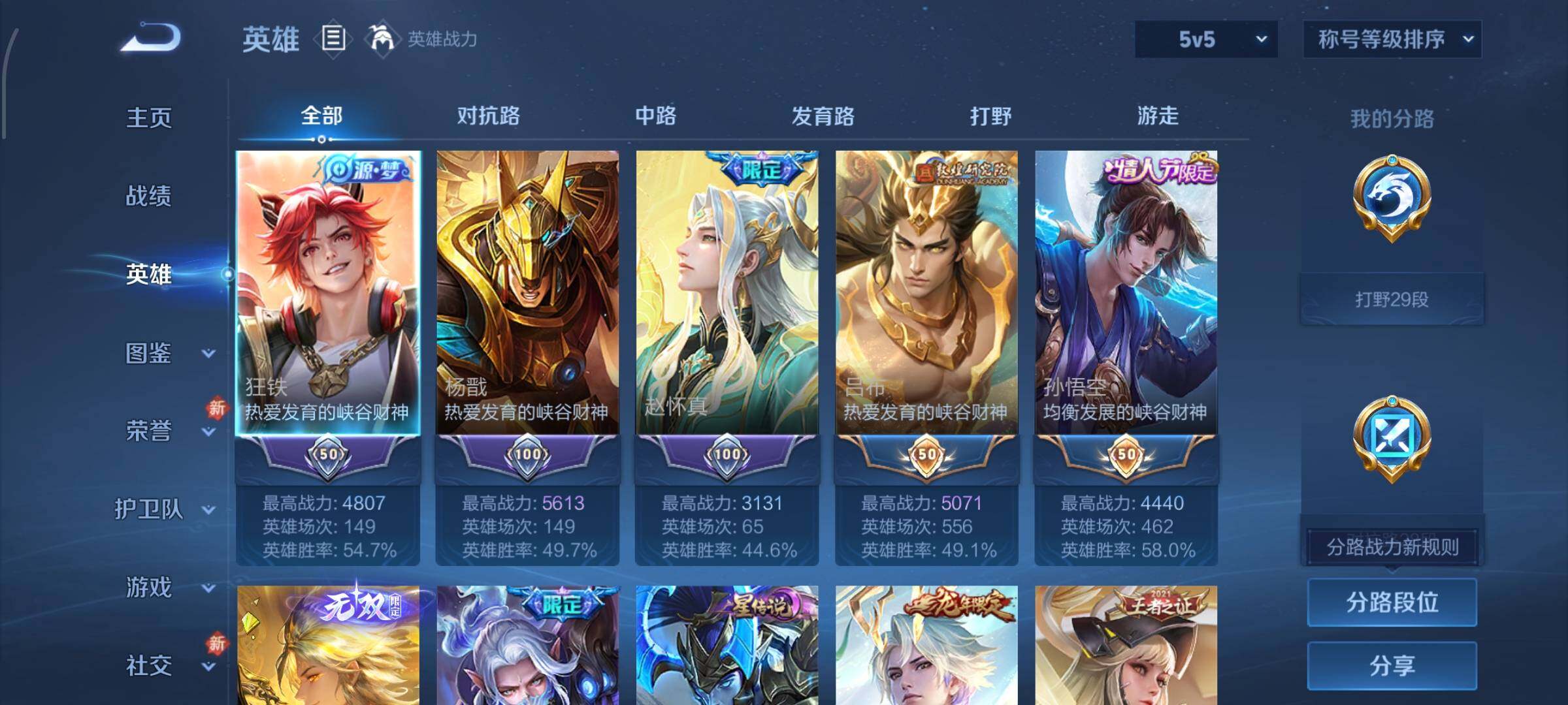 WZCMW4160274王者荣耀账号详情图3