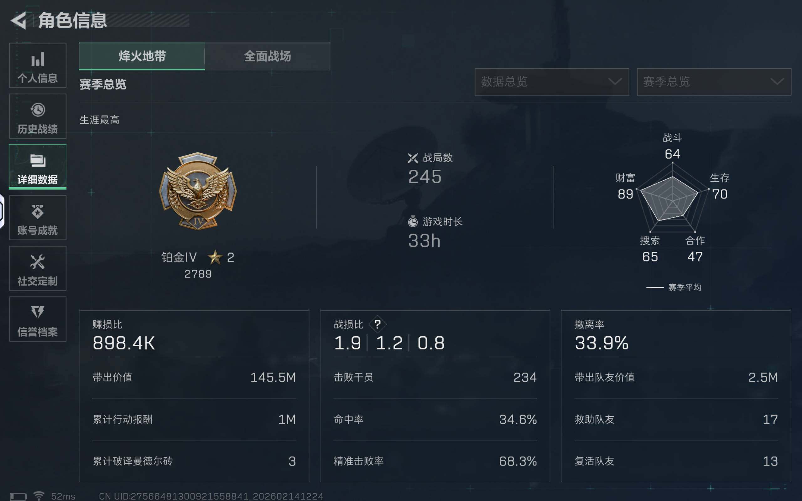 SJZQM443910三角洲行动账号详情图5