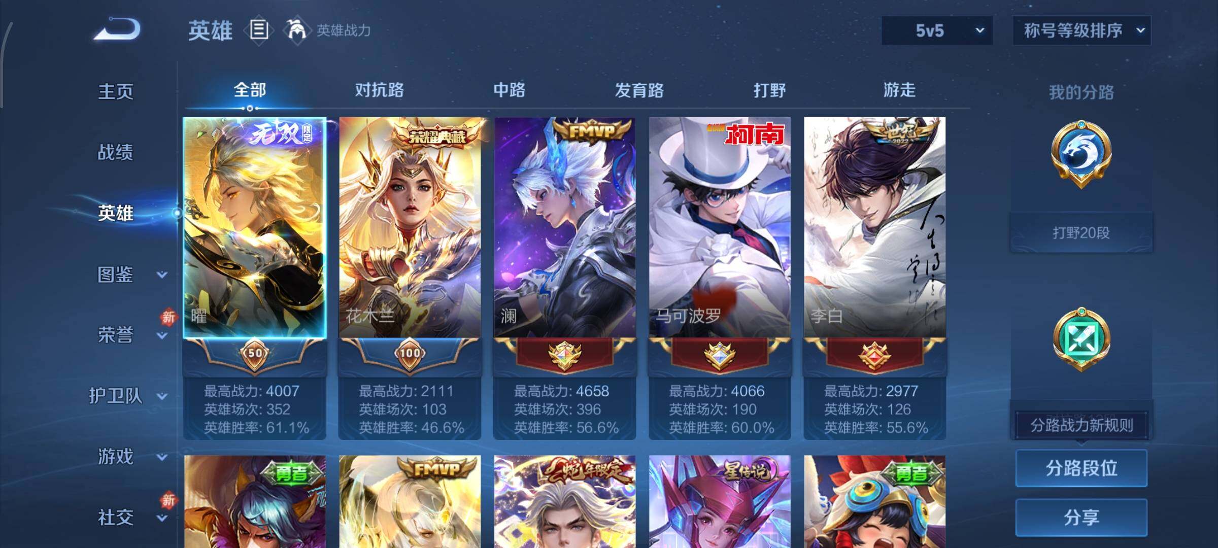 WZCMW4162410王者荣耀账号详情图3