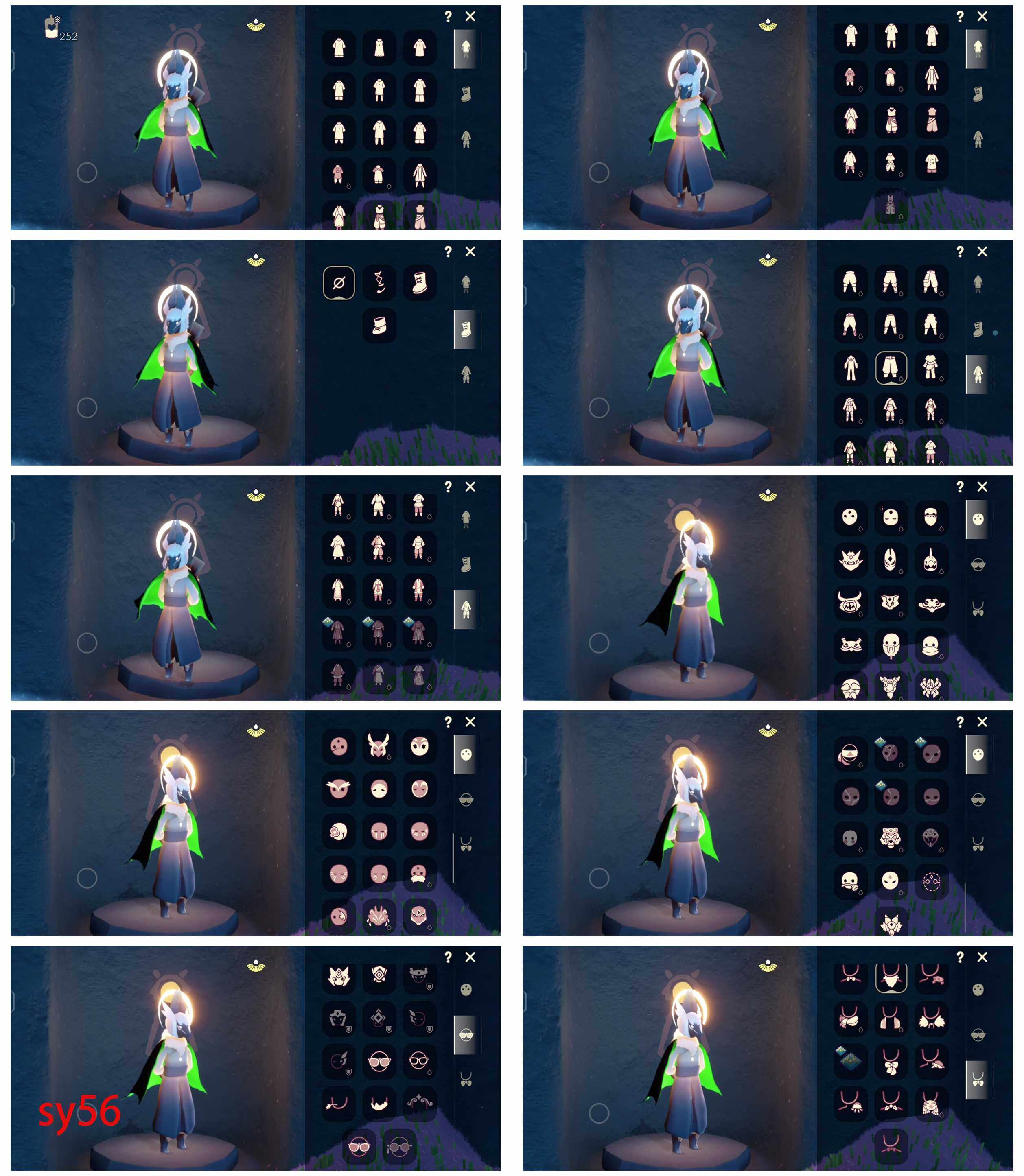 光遇账号安卓官服11季10翼阿努比斯白枭透明蝶翼TGC斗篷欧若拉之翼蝙蝠斗蛛网斗篷皮皮猫
资源：蜡烛 252   爱心136    红烛 16  翼10
已毕业地图：全图毕业
毕业季节：圣岛季   预言季  梦想季