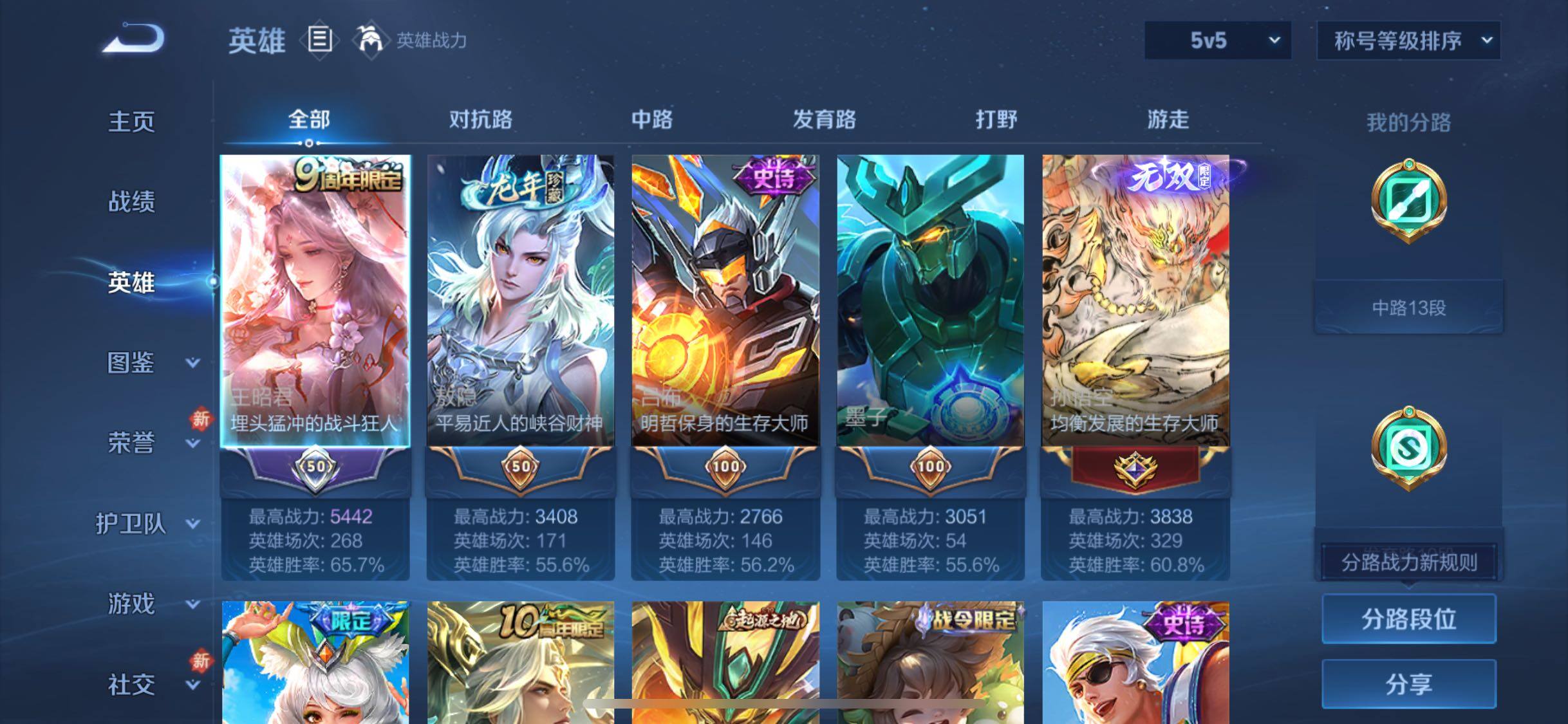 WZCMW4161326王者荣耀账号详情图3