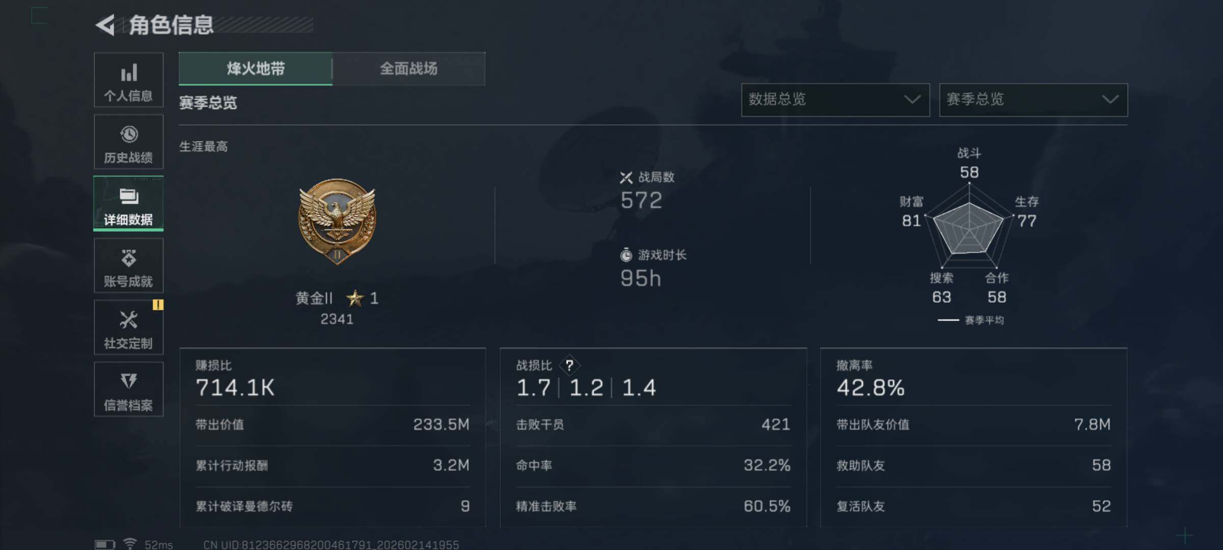 SJZCMW444187三角洲行动账号详情图5