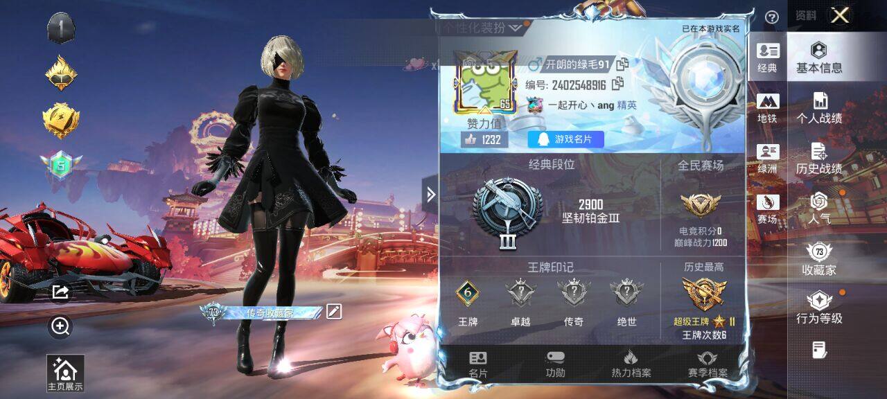 HPCMW485987和平精英账号详情图9