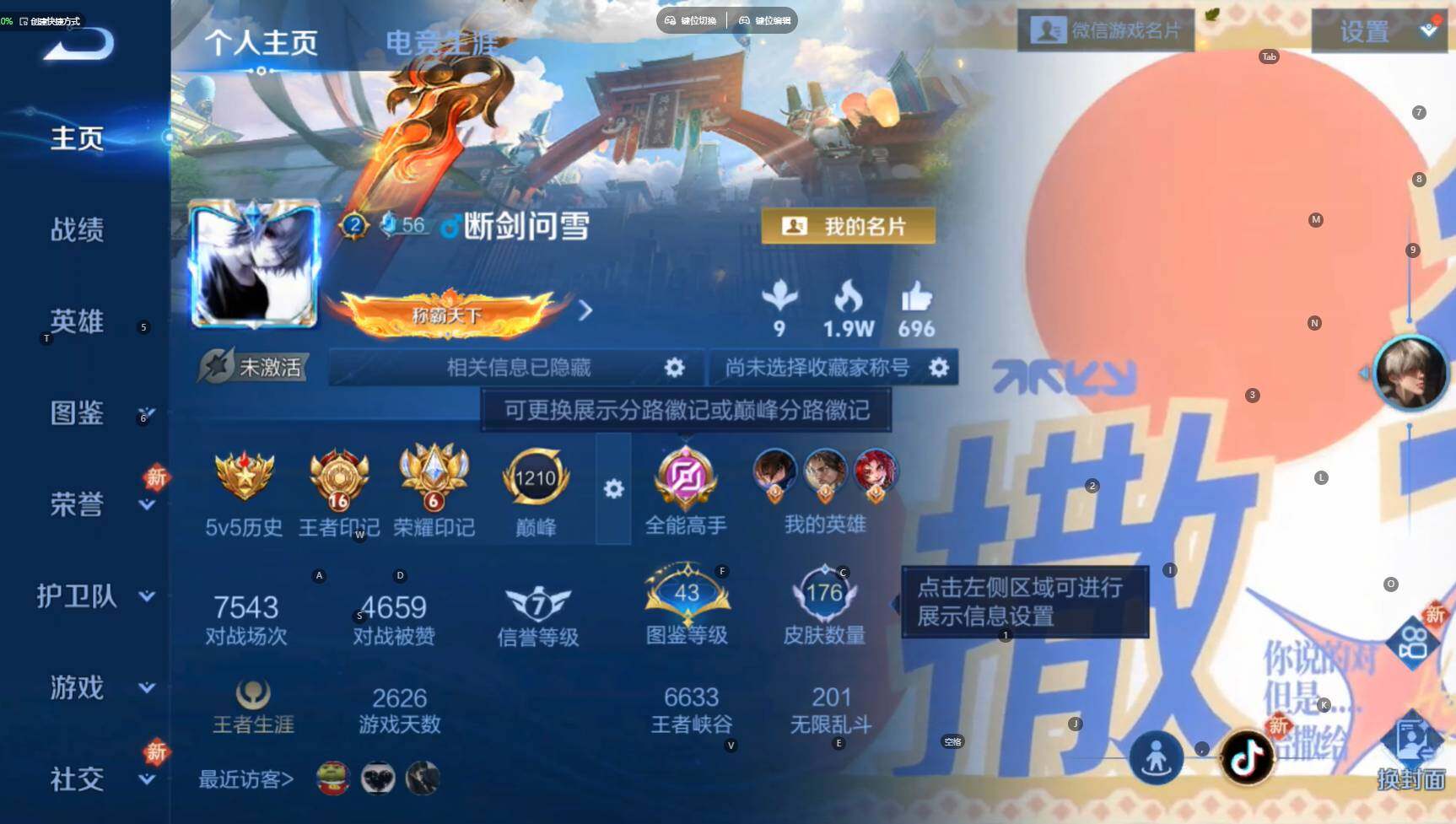 WZCMW4158956王者荣耀账号详情图2 WZCMW4158956王者荣耀账号详情图2