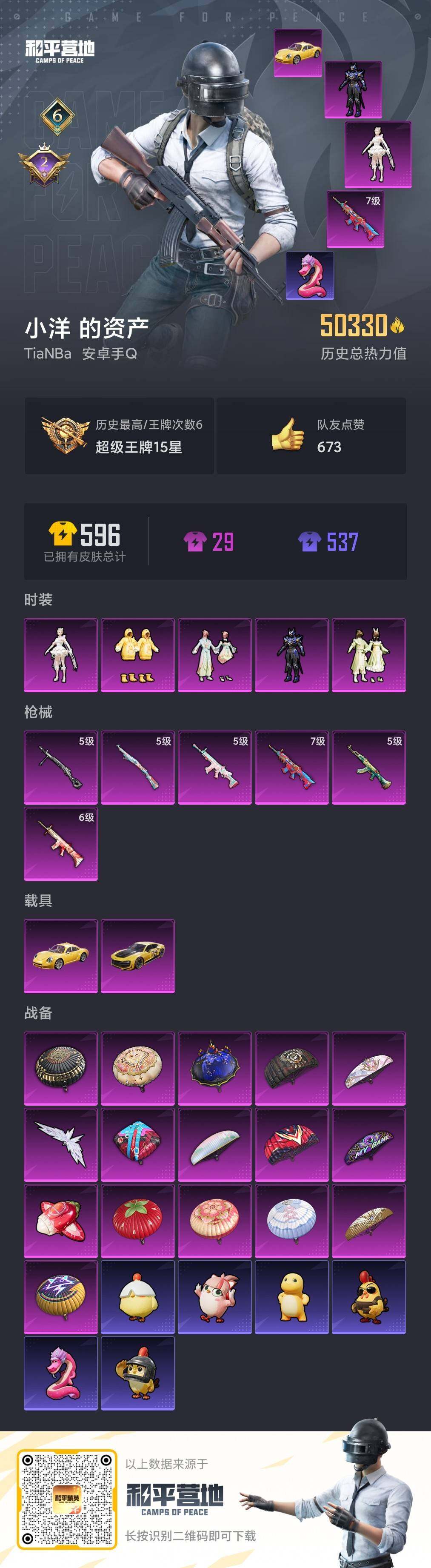 HPCMW486047和平精英账号详情图5 HPCMW486047和平精英账号详情图5