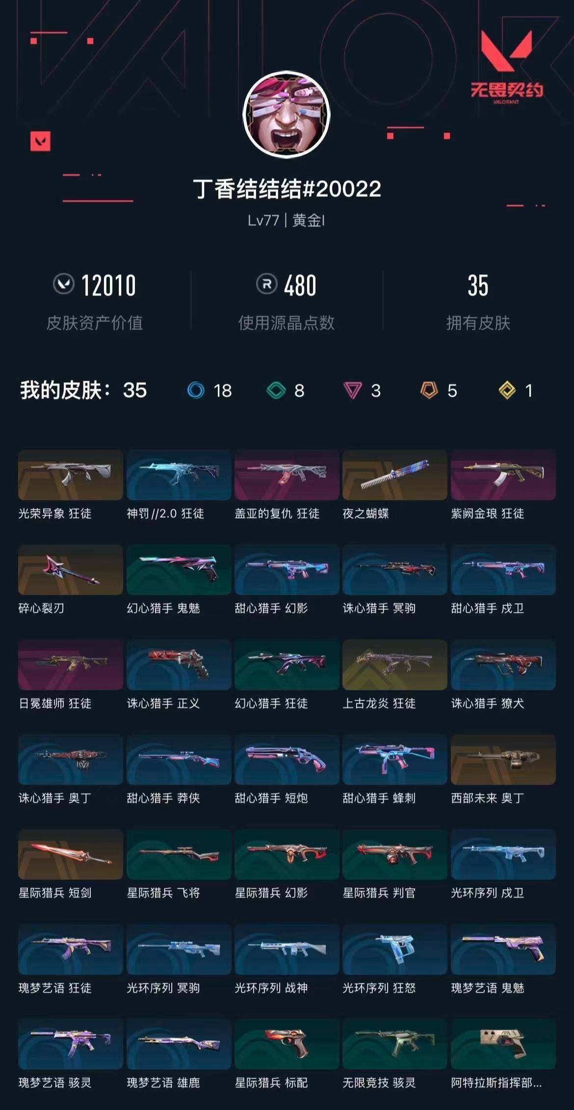 WWQXL413210无畏契约账号详情图3