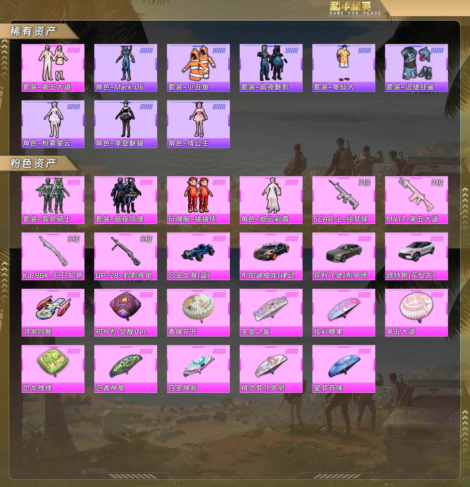 HPCMW498264和平精英账号详情图4 HPCMW498264和平精英账号详情图4