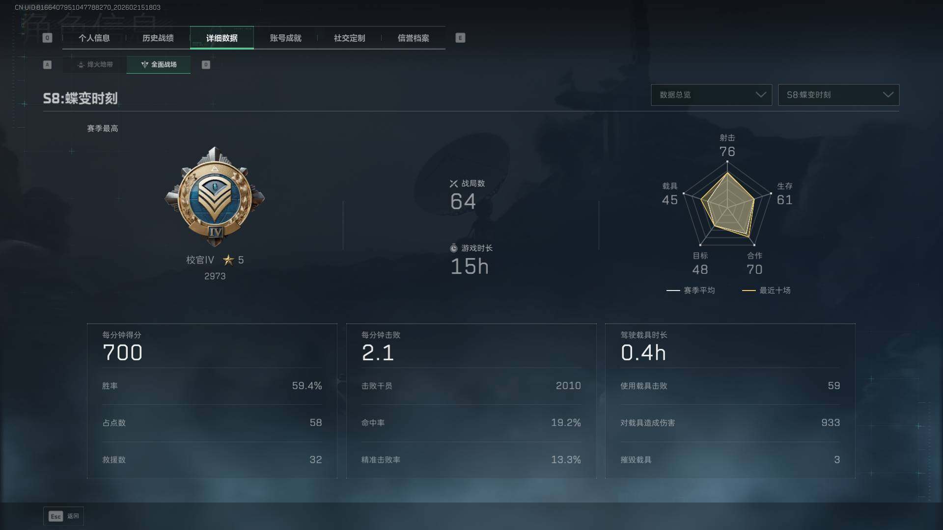 SJZQM452296三角洲行动账号详情图9